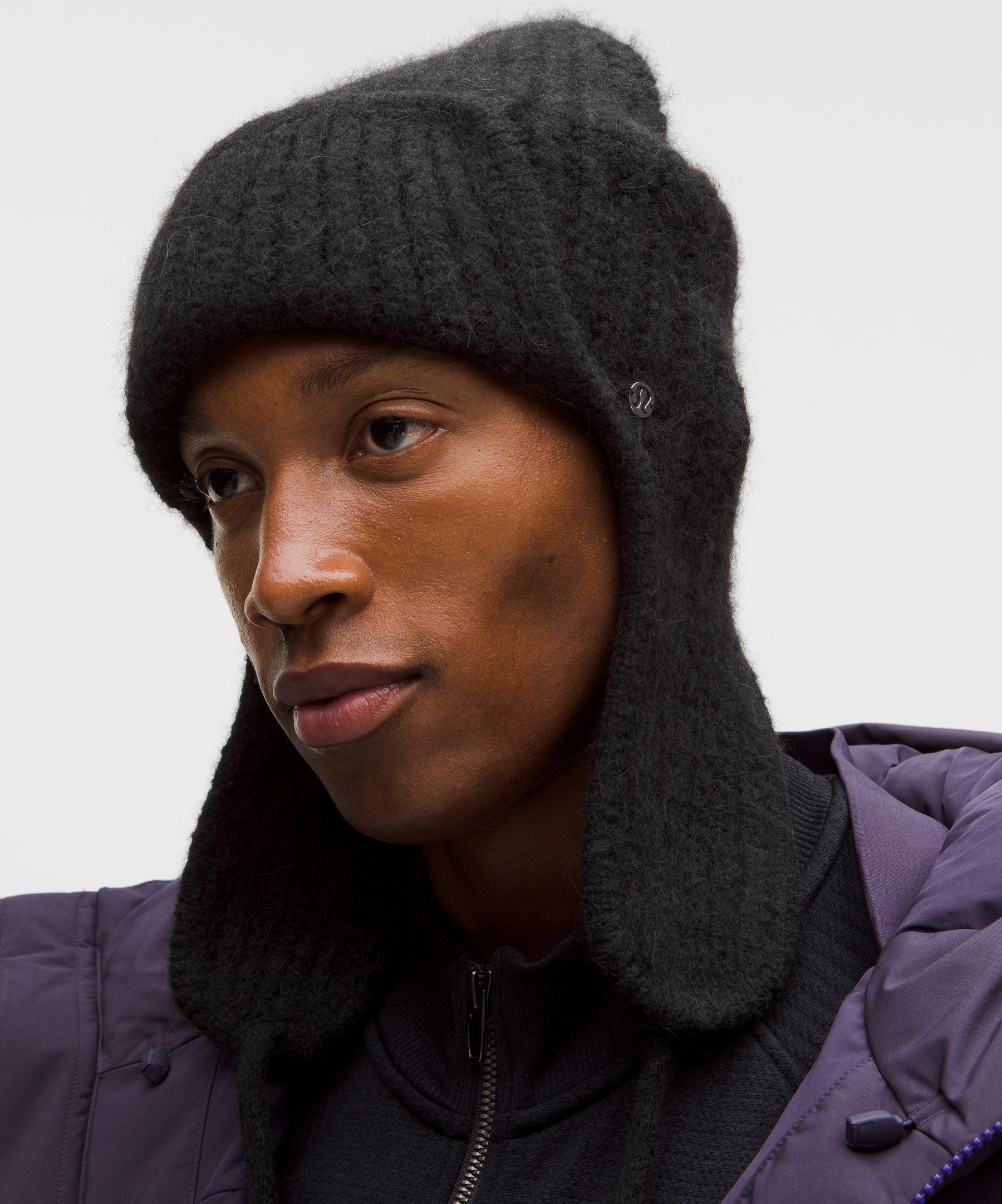 Lululemon Wool-blend Trapper Beanie In Black