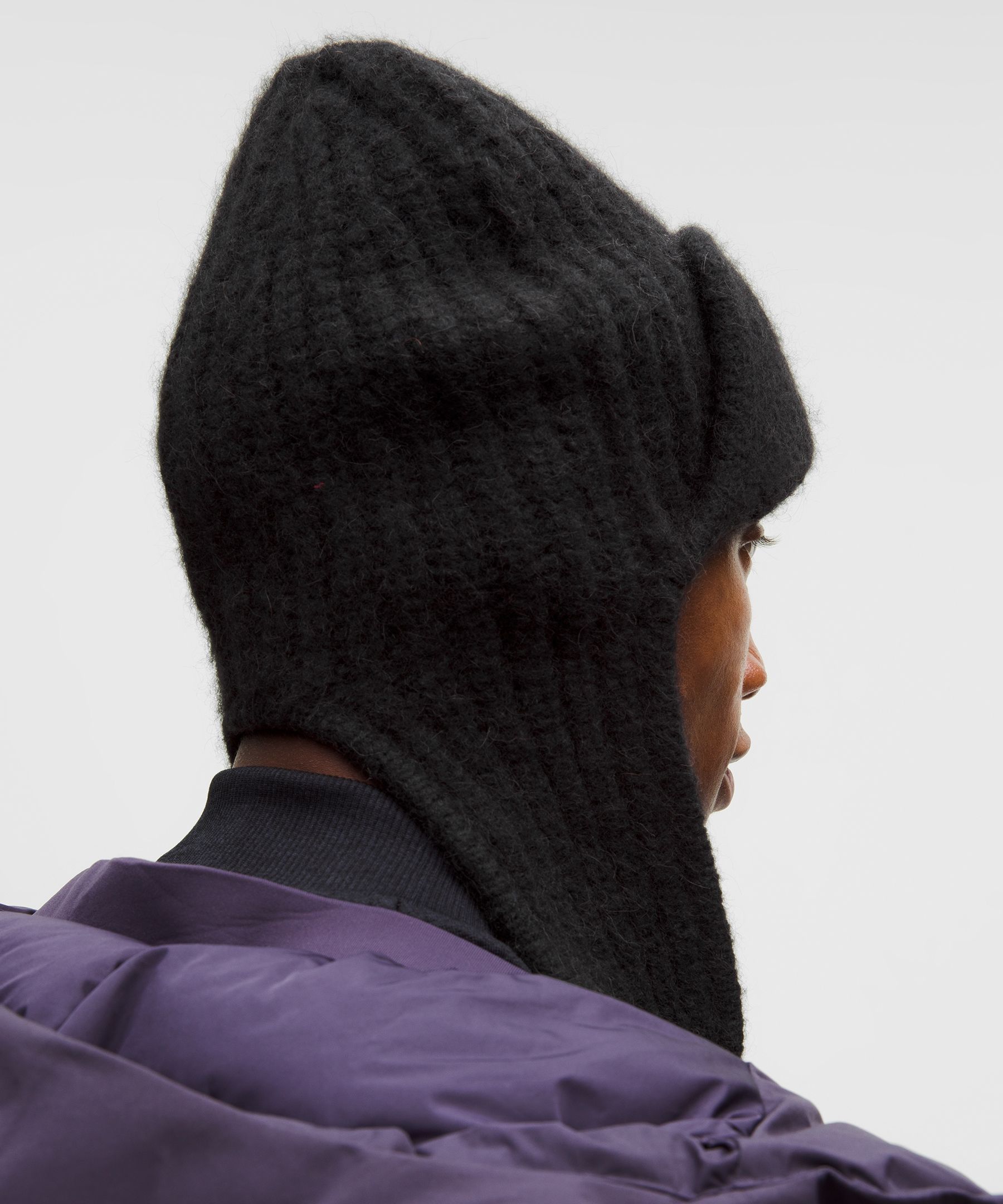 Lululemon Wool-blend Trapper Beanie In Black