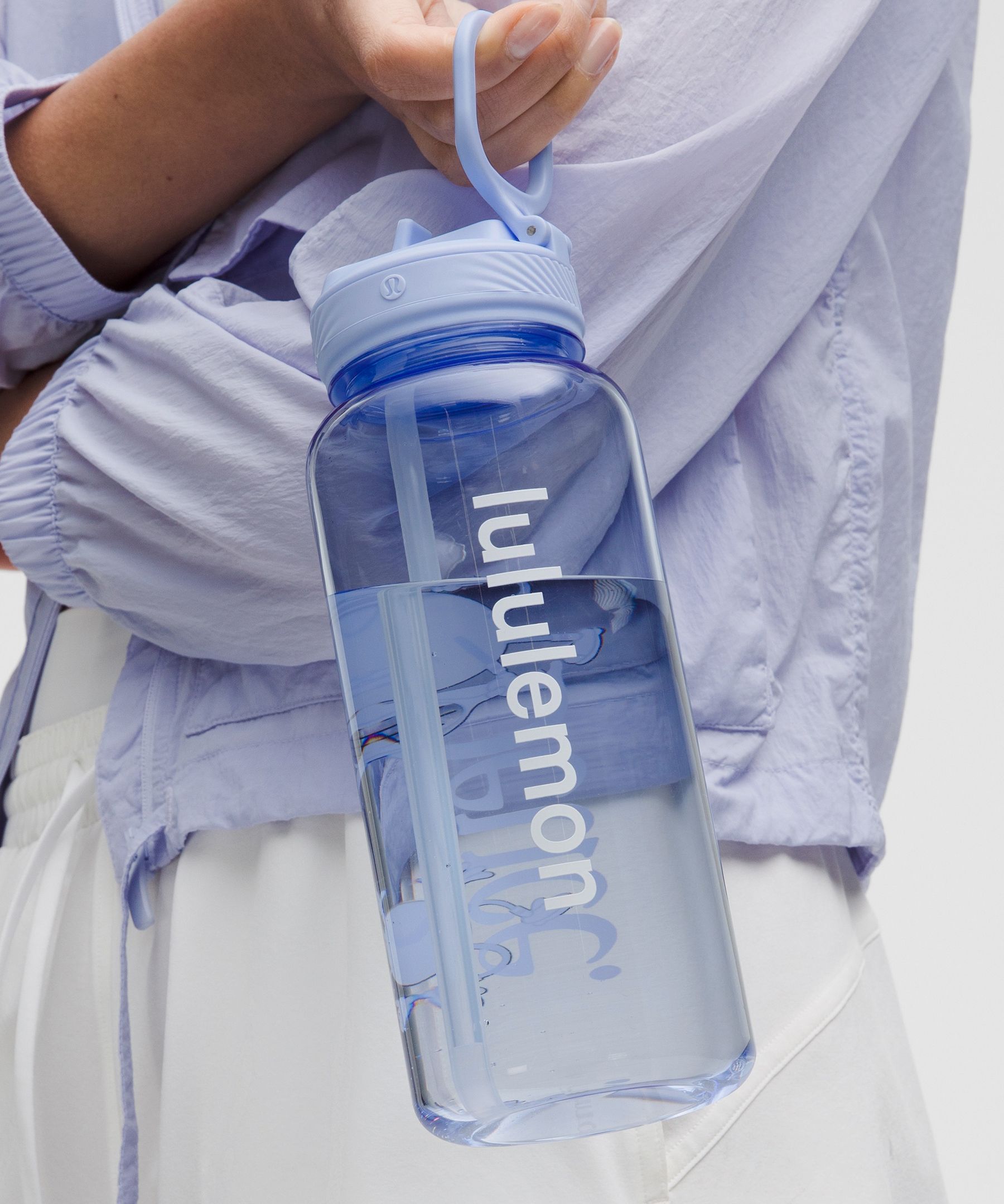 Back to Life Clear Bottle 32oz Straw Lid *Tennis Graphic | Men's Water Bottles