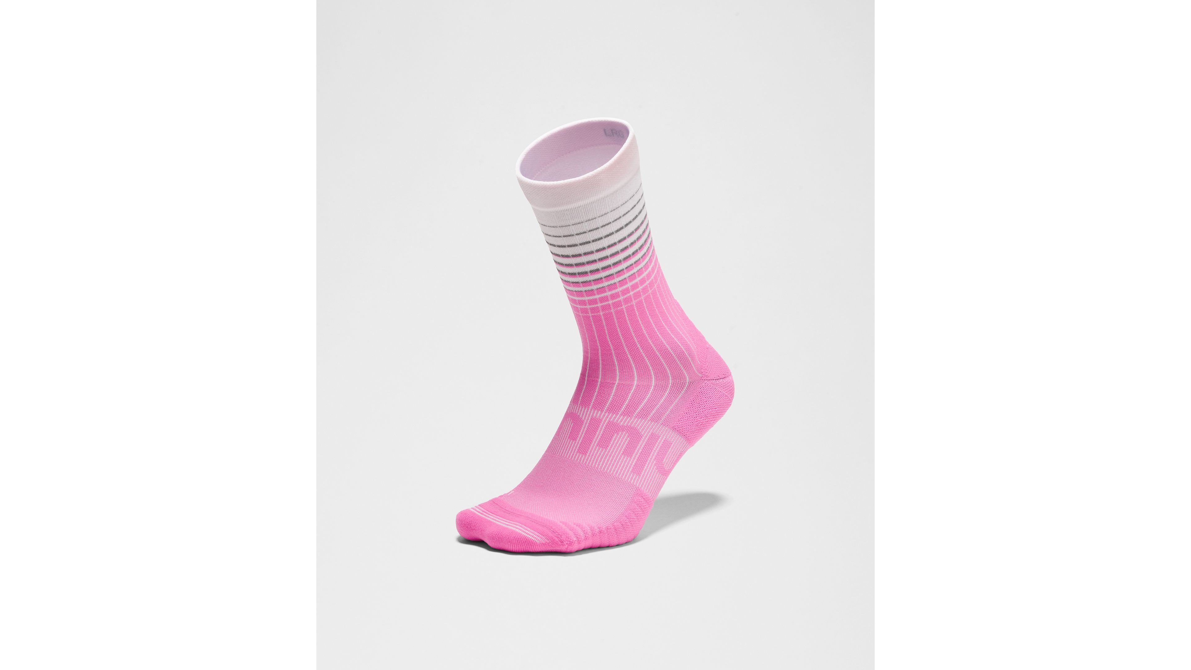Unisex Power Stride Crew Socks *Reflective Grid