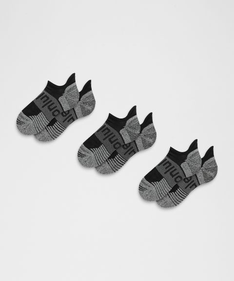 Носки Lululemon Power Stride Cushion Tab, унисекс, 3 пары