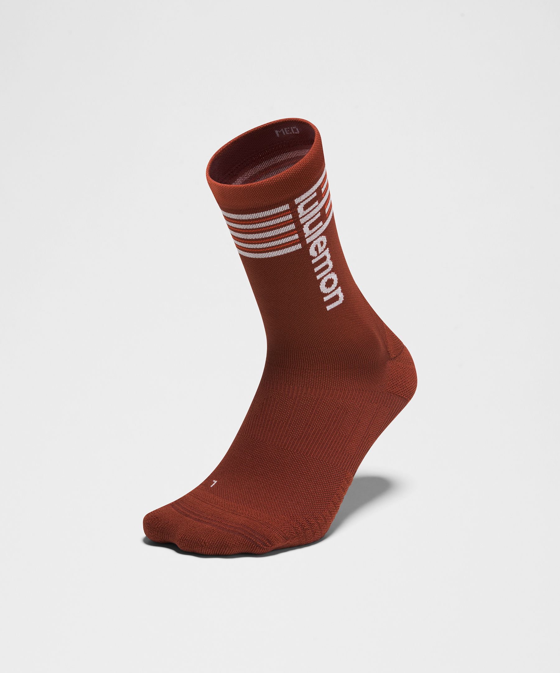 Unisex Power Stride Crew Socks *Stripe