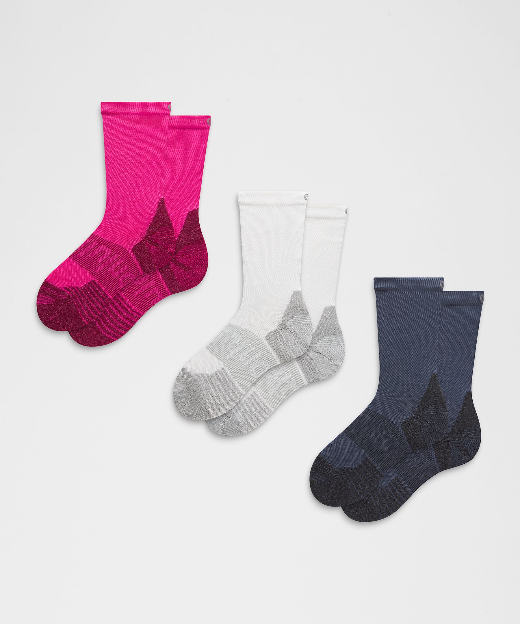 Chaussettes mi-mollet coussinées Power Stride unisexes