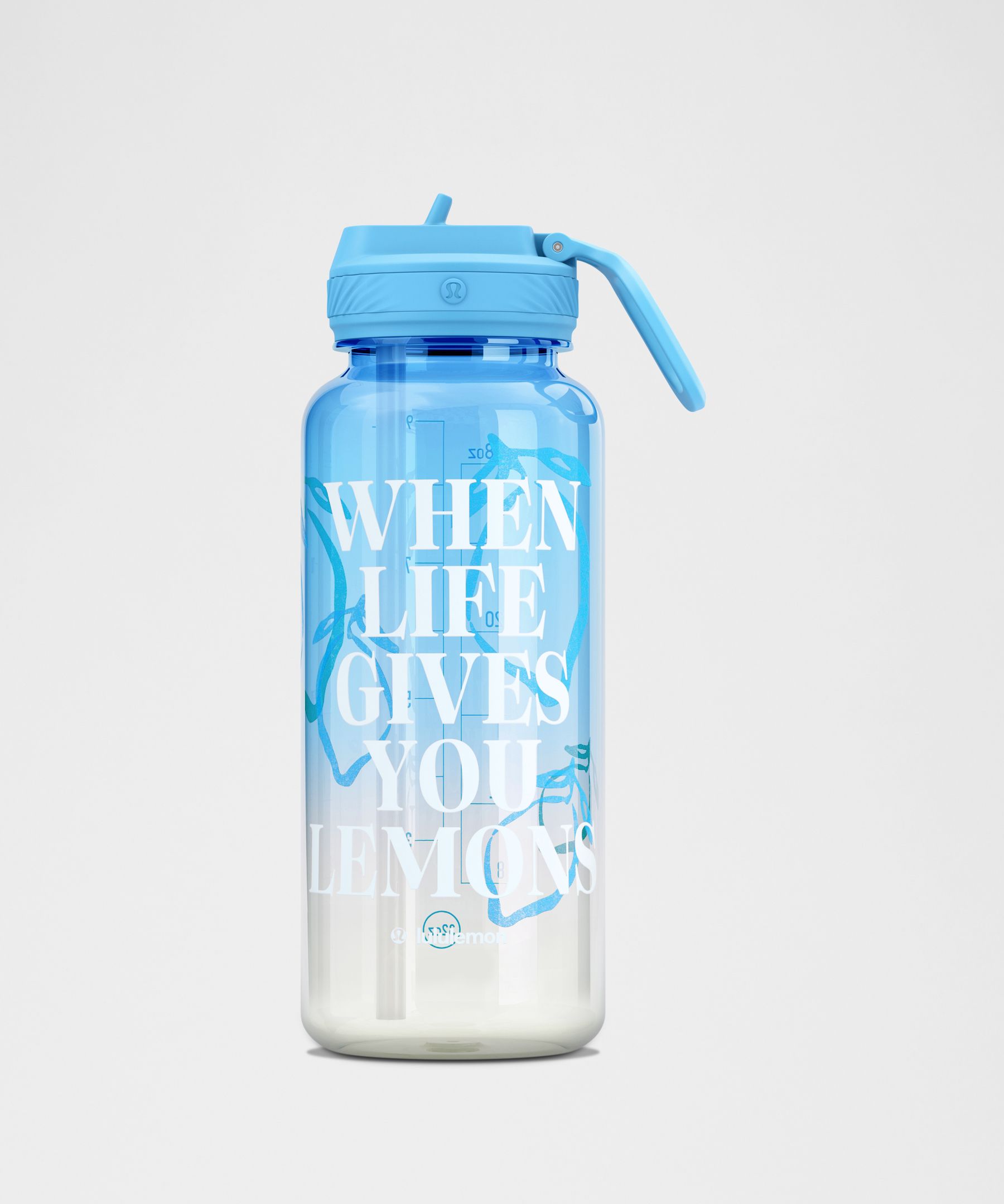 Lululemon Back To Life Sport Bottle 32oz Straw Lid In Blue