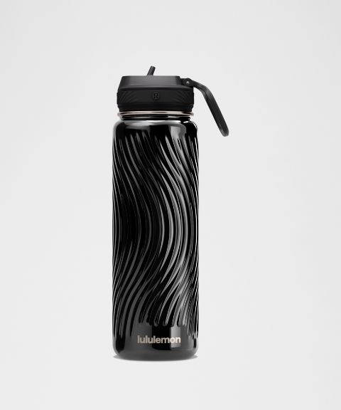 Спортивная бутылка Lululemon Back to Life 24oz с трубочкой