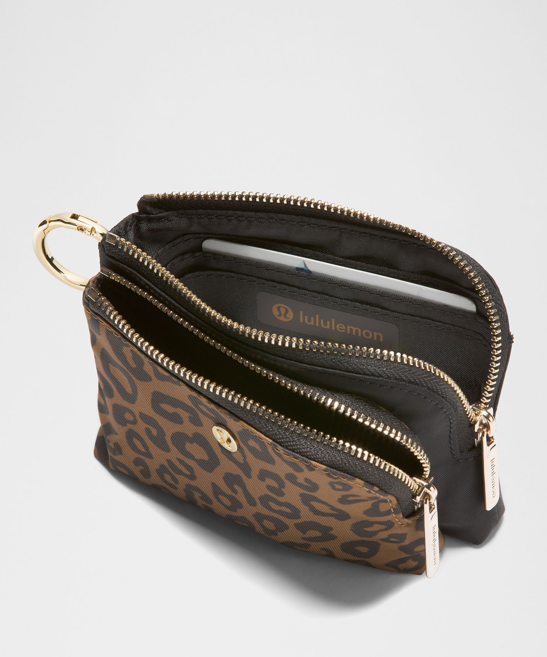 Lululemon Double Zip Clippable Card Pouch