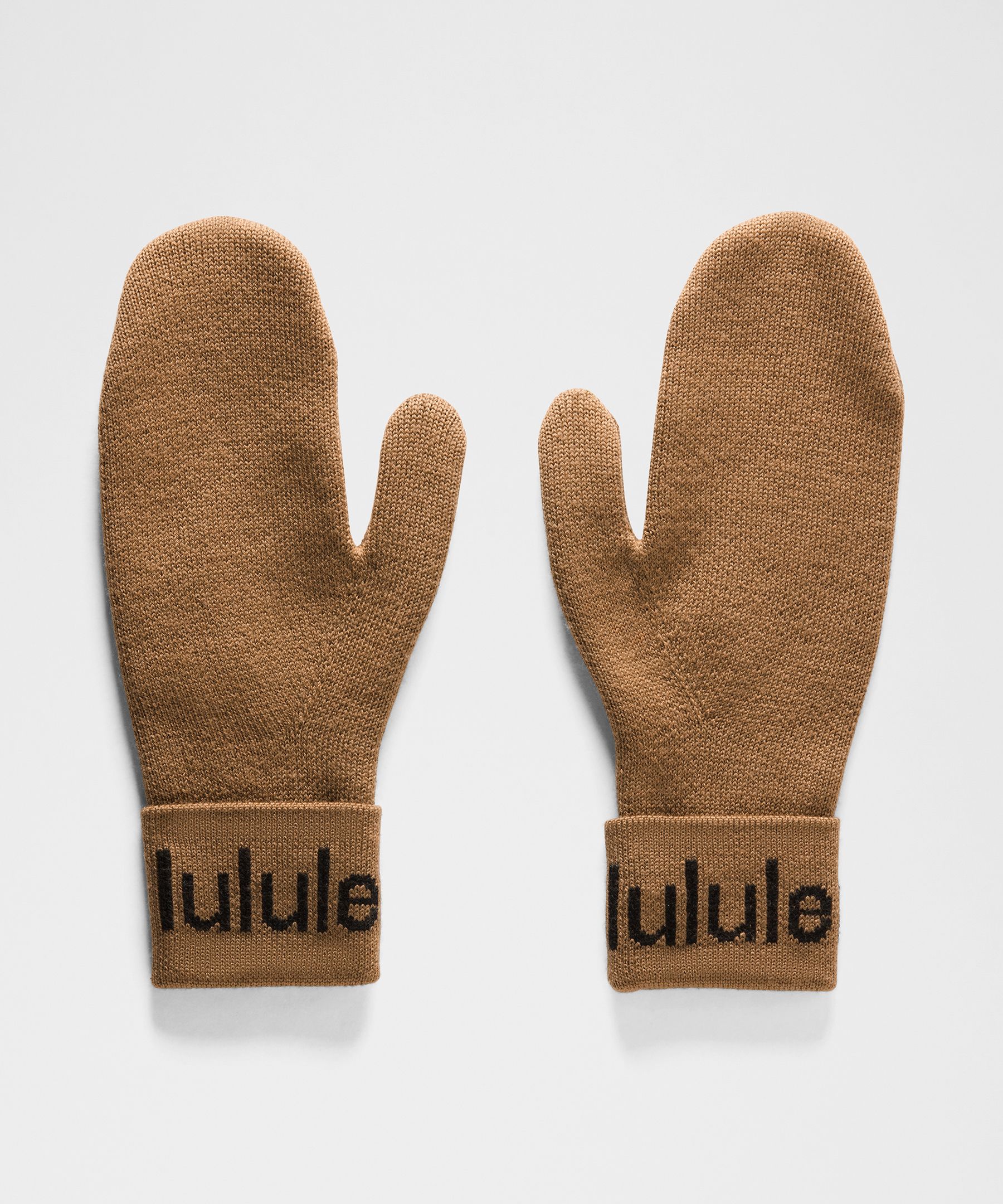 Wordmark Merino Wool Mittens