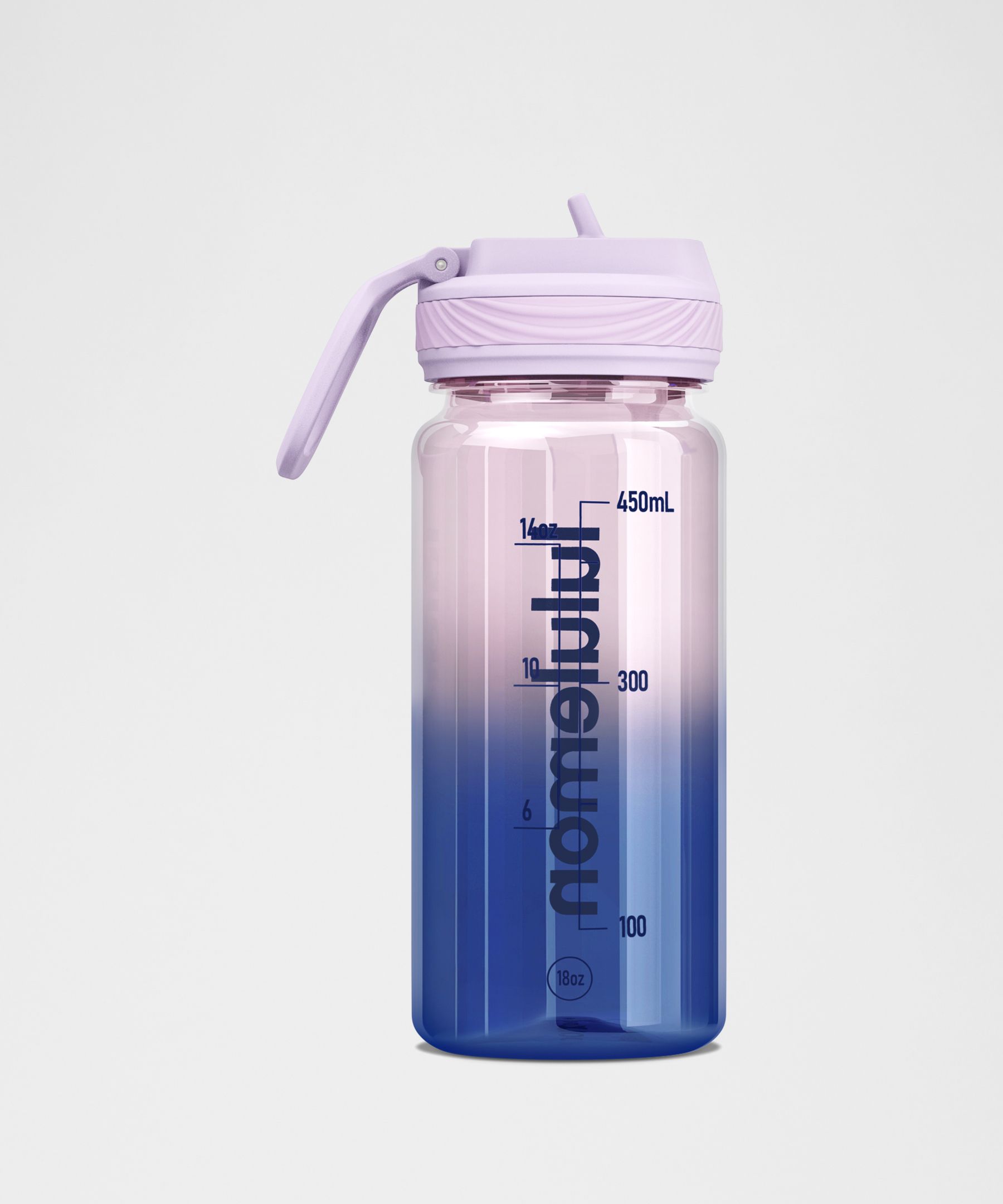 Back to Life Clear Bottle 18oz Straw Lid *Ombre