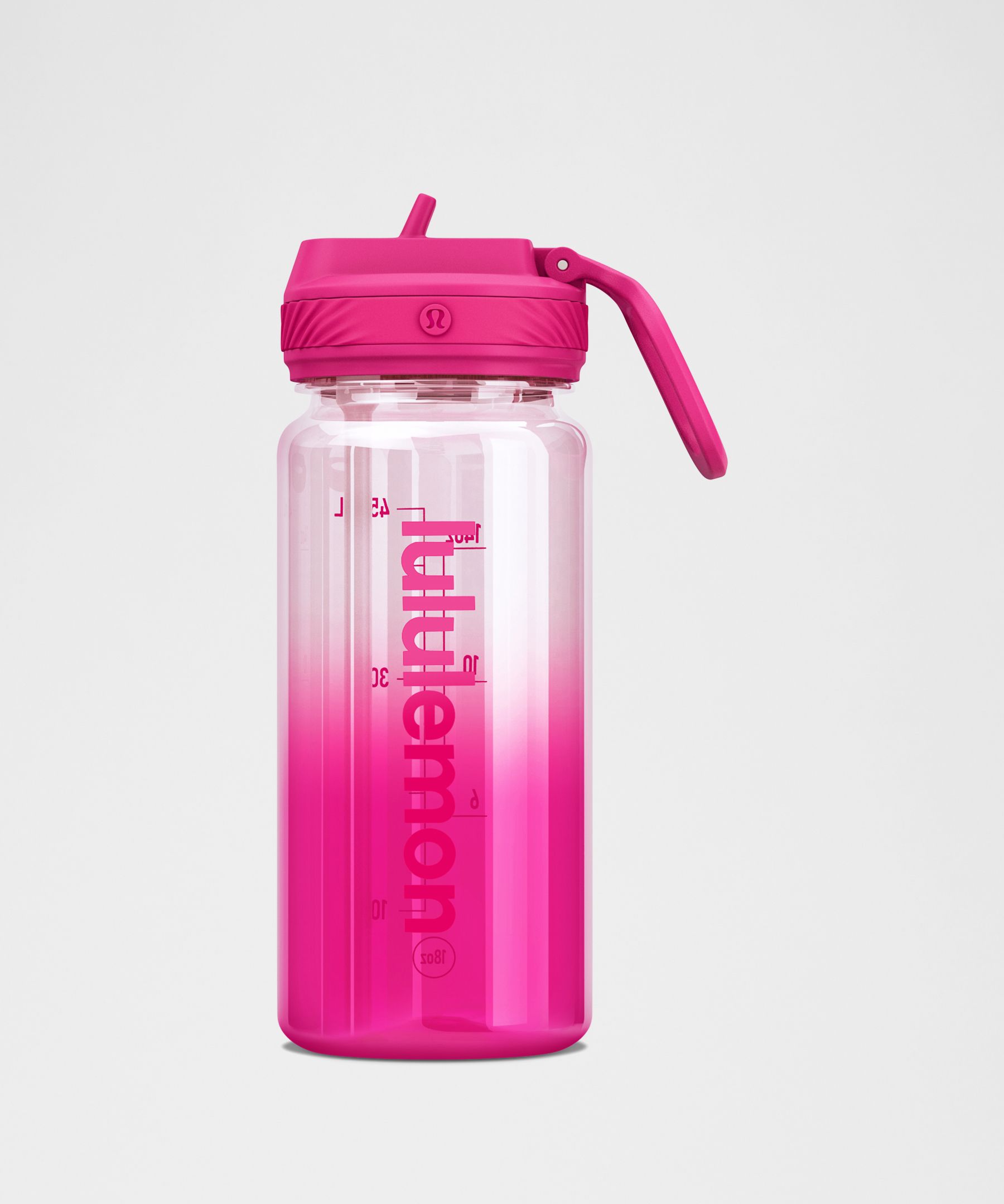 Back to Life Clear Bottle 18oz Straw Lid