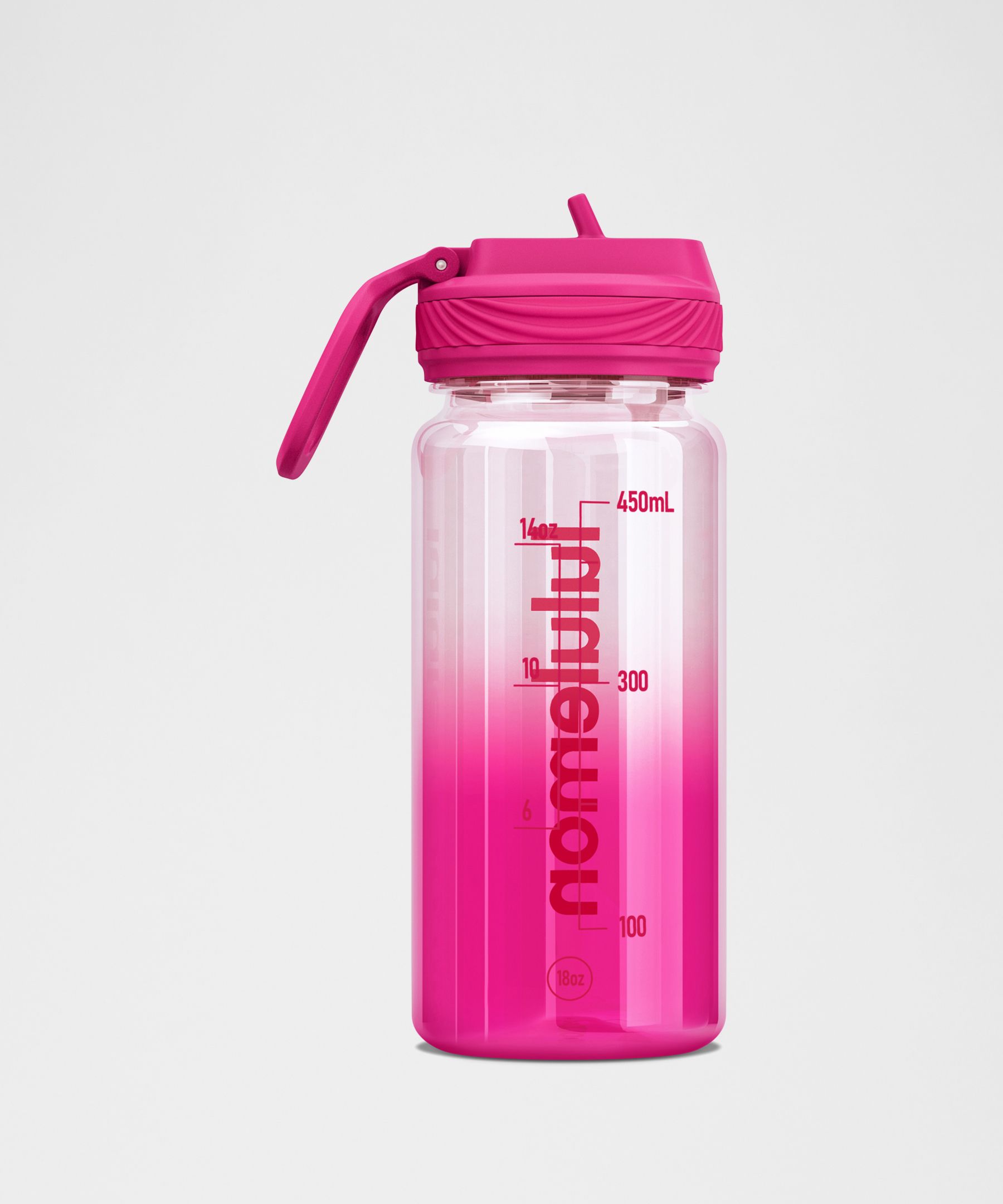 Back to Life Clear Bottle 18oz Straw Lid