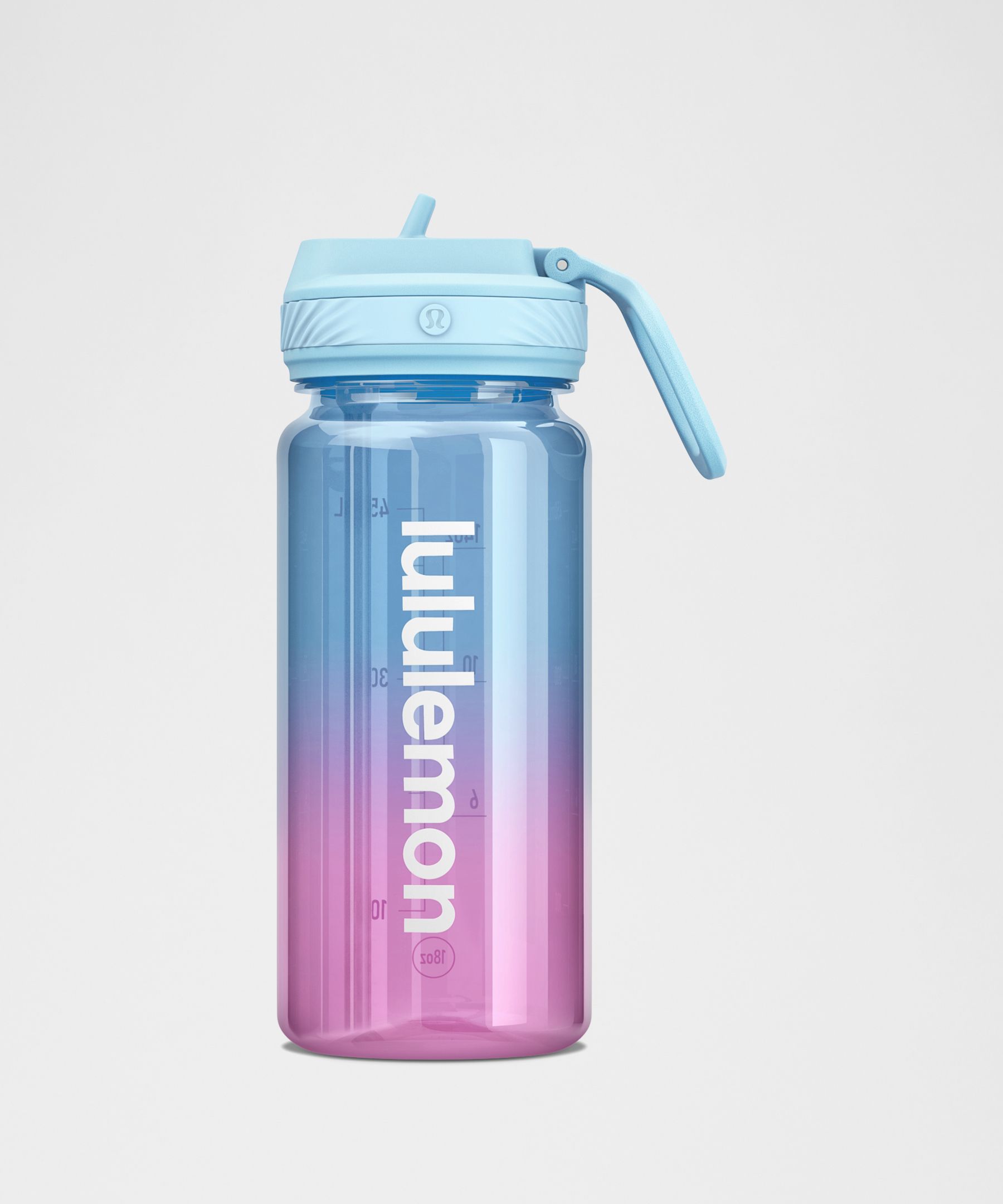 Back to Life Clear Bottle 18oz Straw Lid