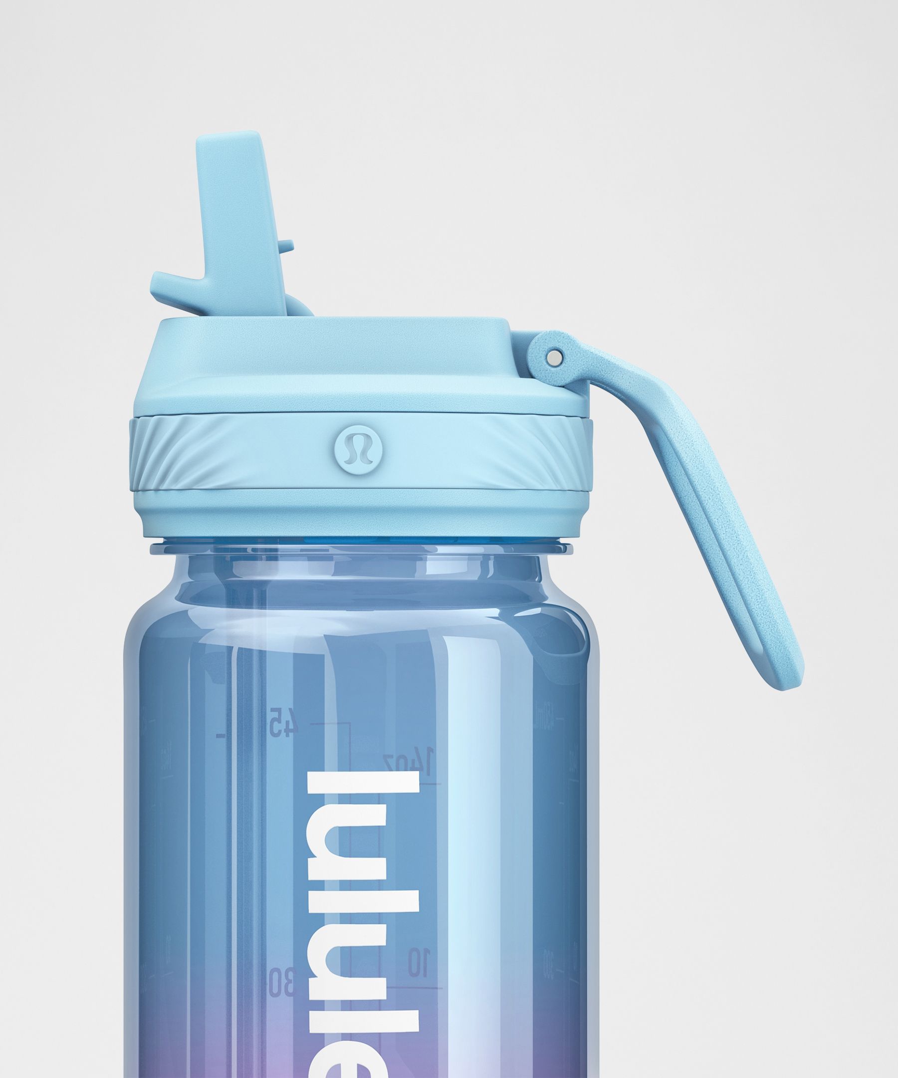 Back to Life Clear Bottle 18oz Straw Lid
