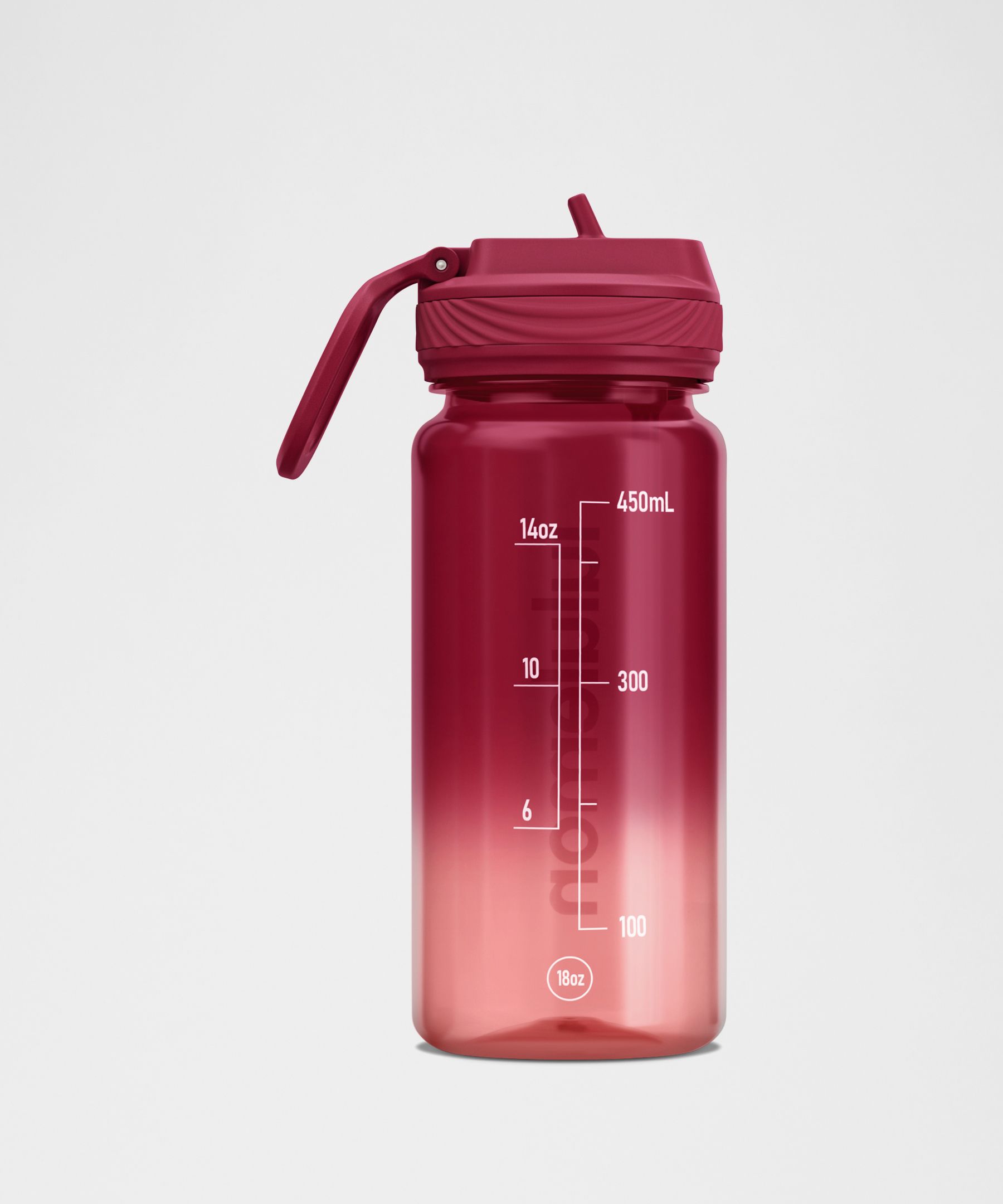 Back to Life Clear Bottle 18oz Straw Lid