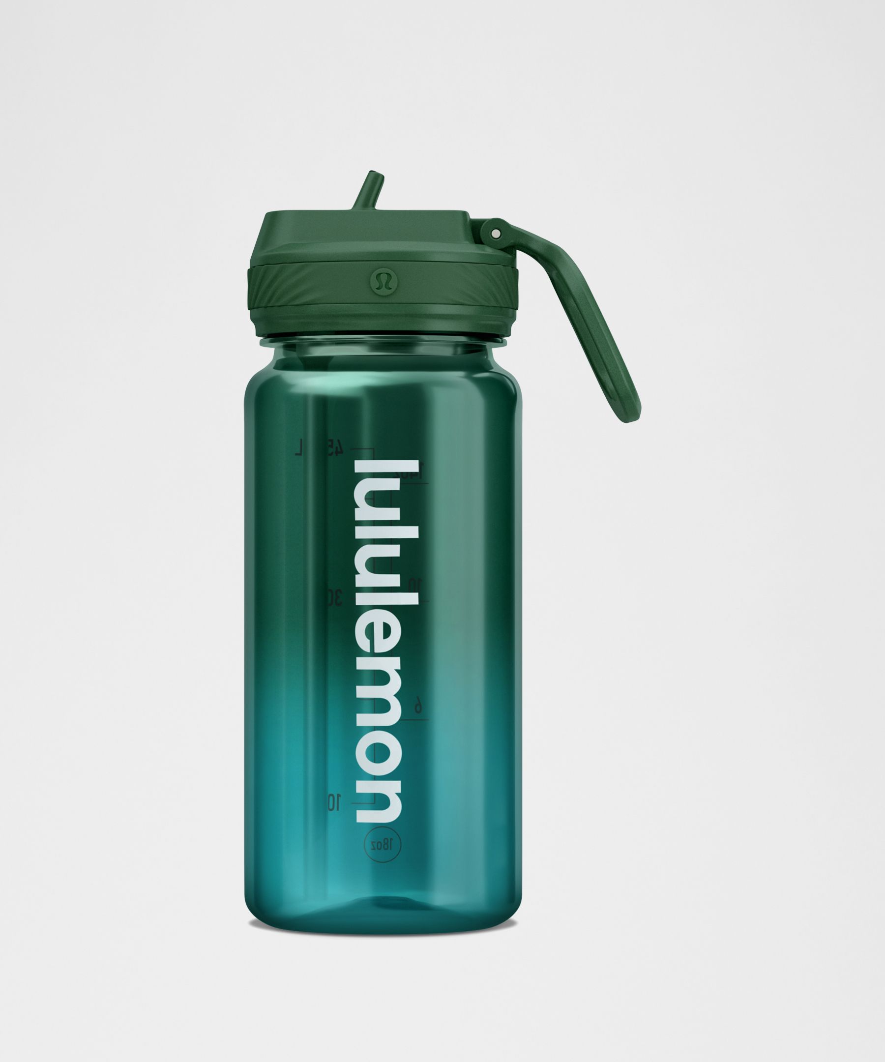 Lululemon Back To Life Clear Bottle 18oz Straw Lid