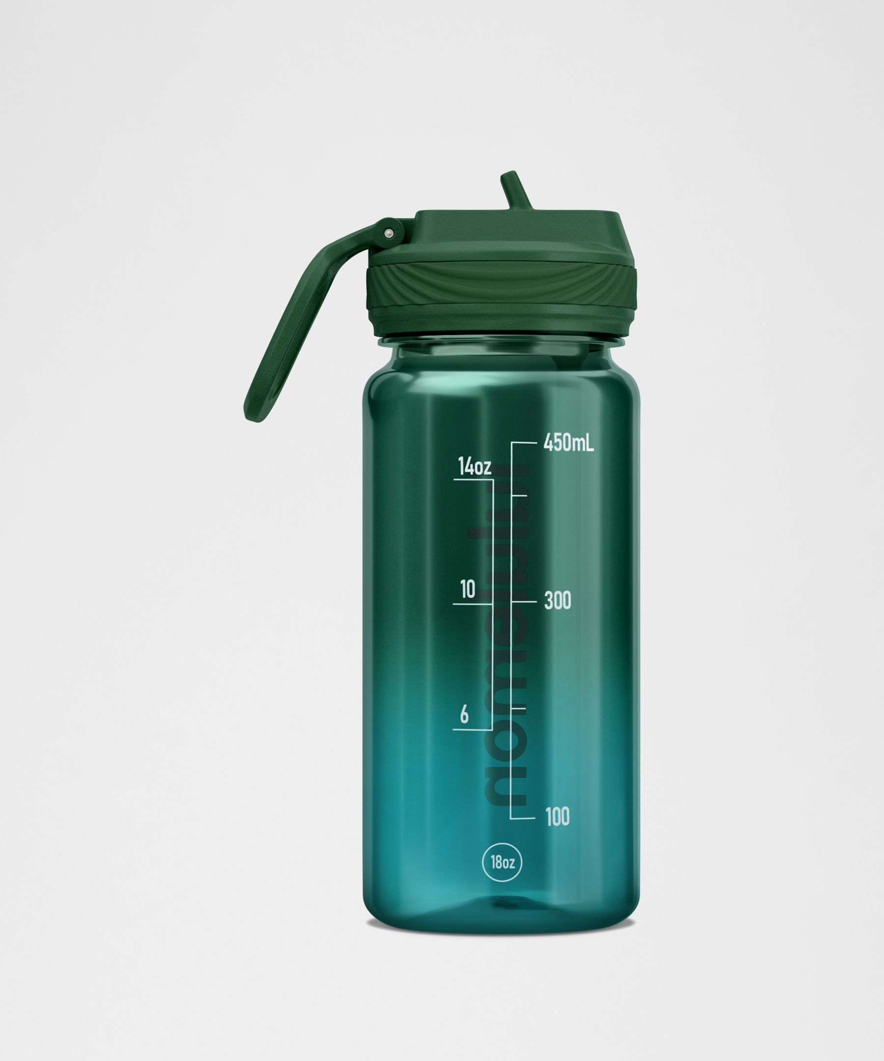 Back to Life Clear Bottle 18oz Straw Lid