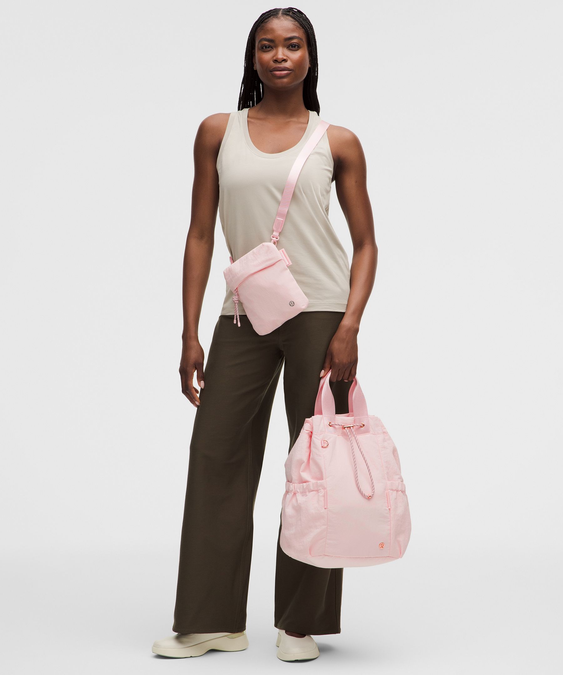 2-in-1 Drawstring Bucket Bag