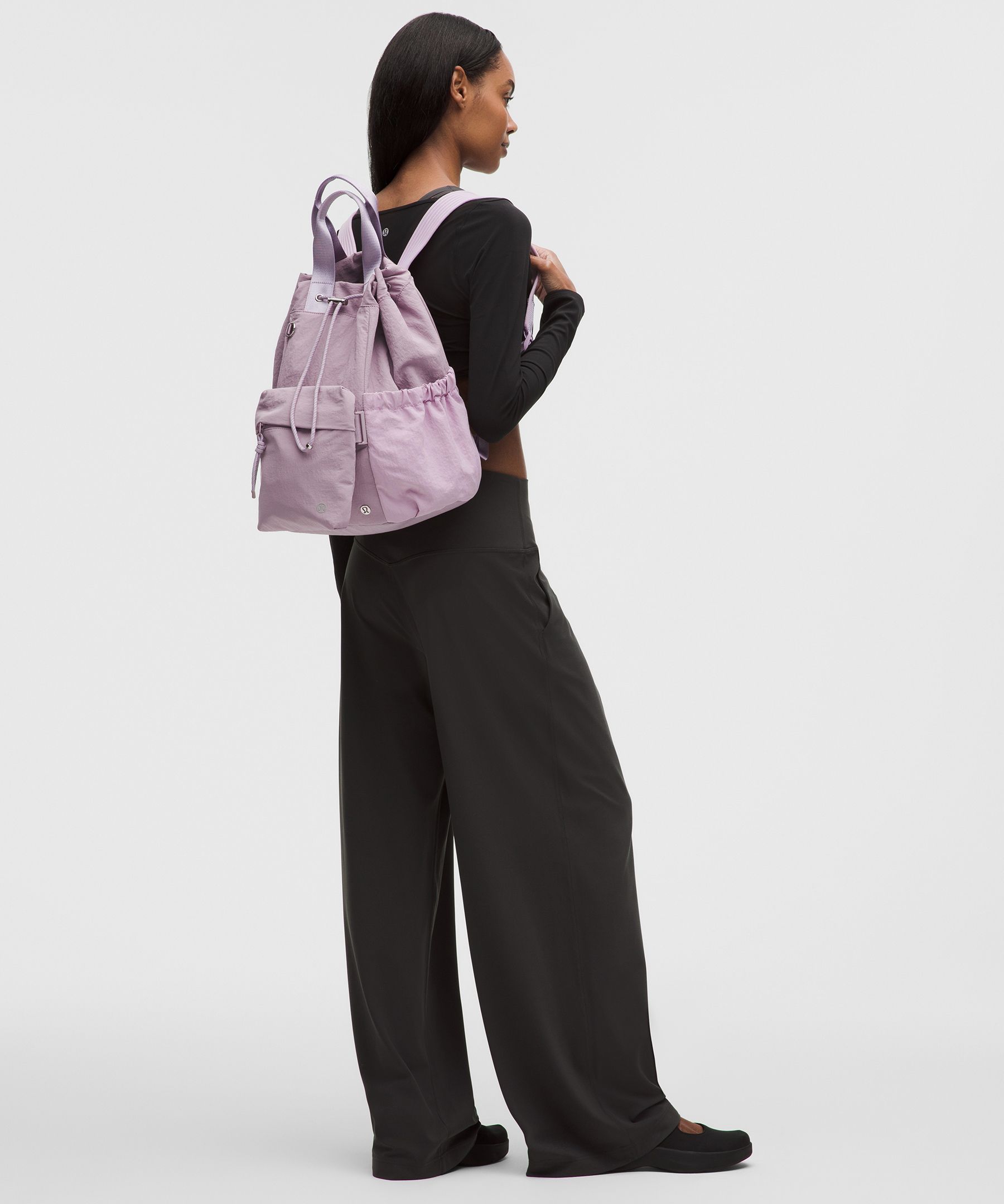 2-in-1 Drawstring Bucket Bag