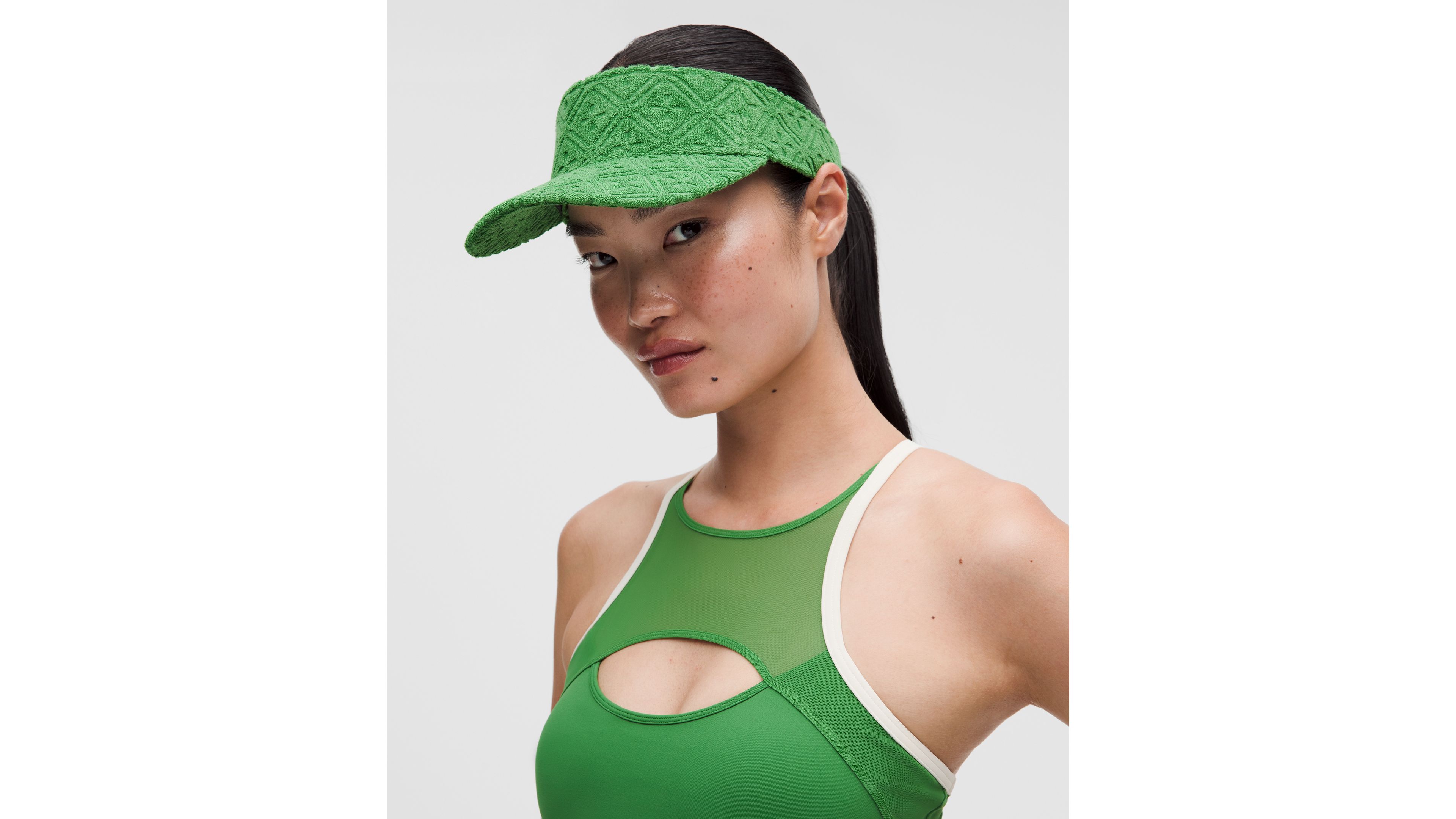 Removable Sweatband Terry Jacquard Visor