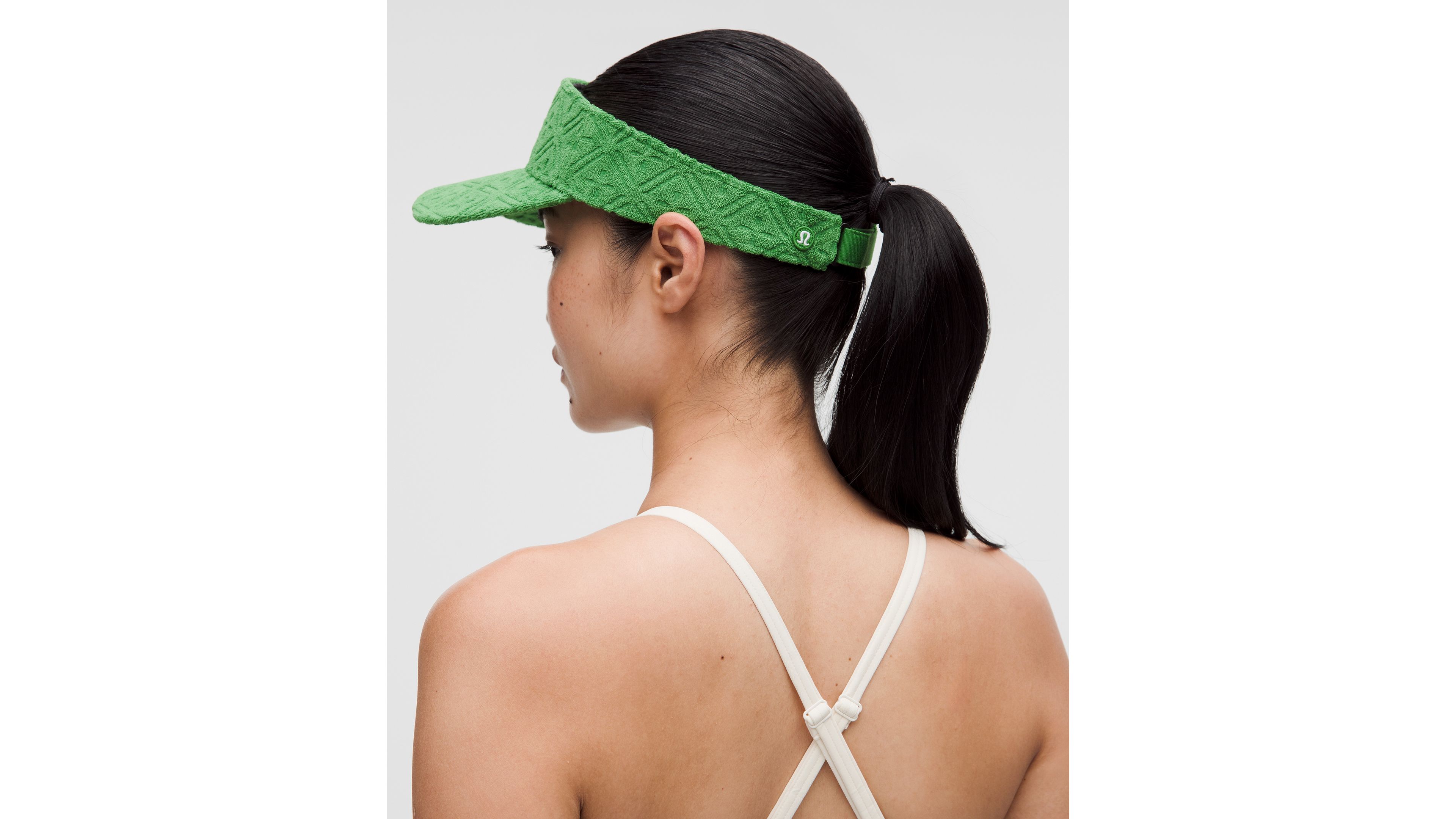 Removable Sweatband Terry Jacquard Visor