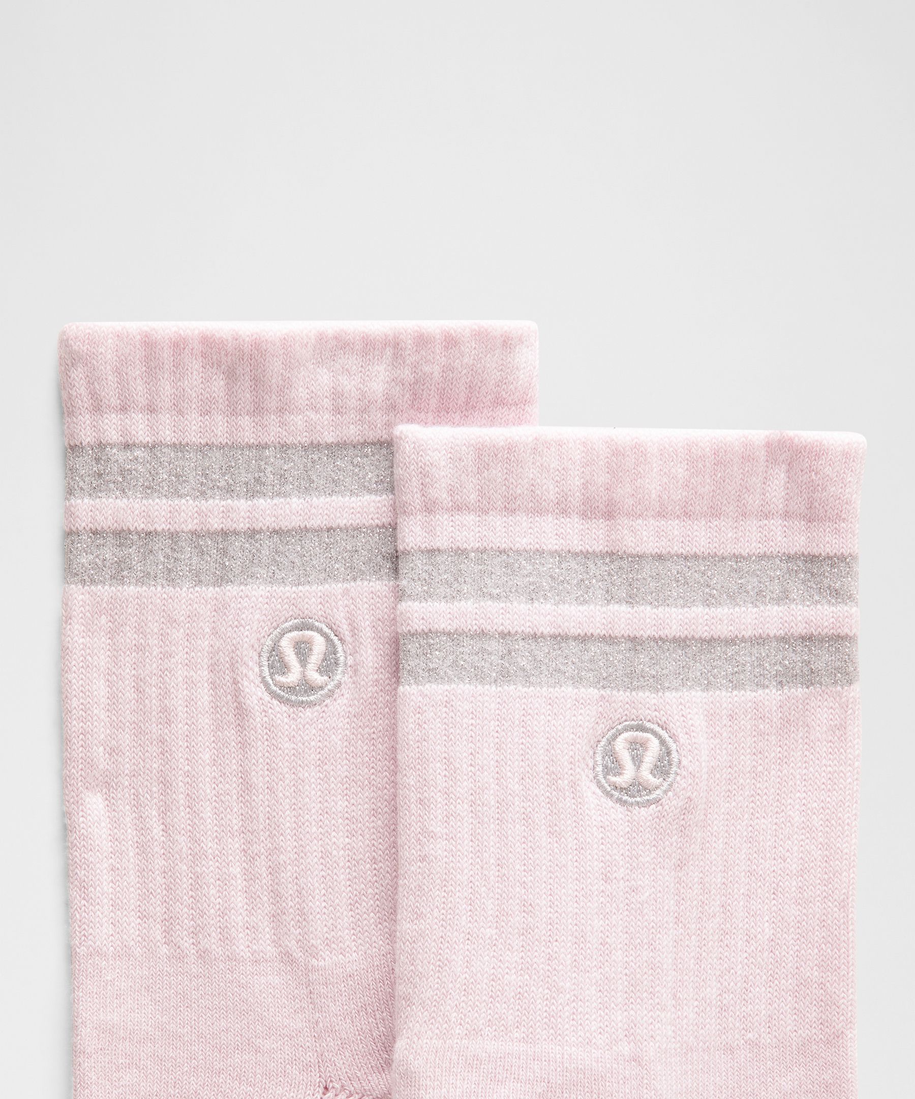 Unisex Daily Essential Quarter Socks *Metallic Stripe thumbnail 2