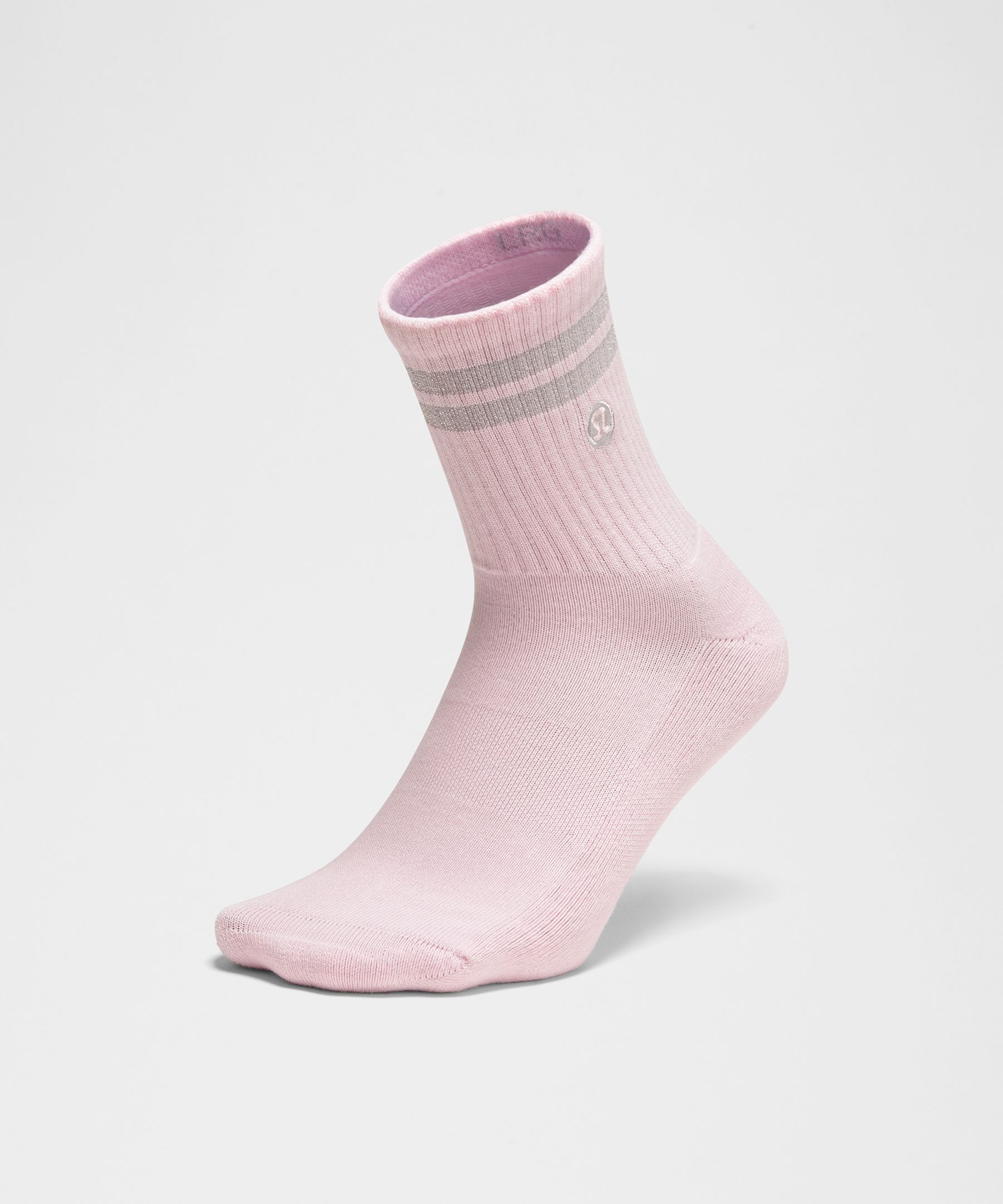 Unisex Daily Essential Quarter Socks *Metallic Stripe thumbnail 3
