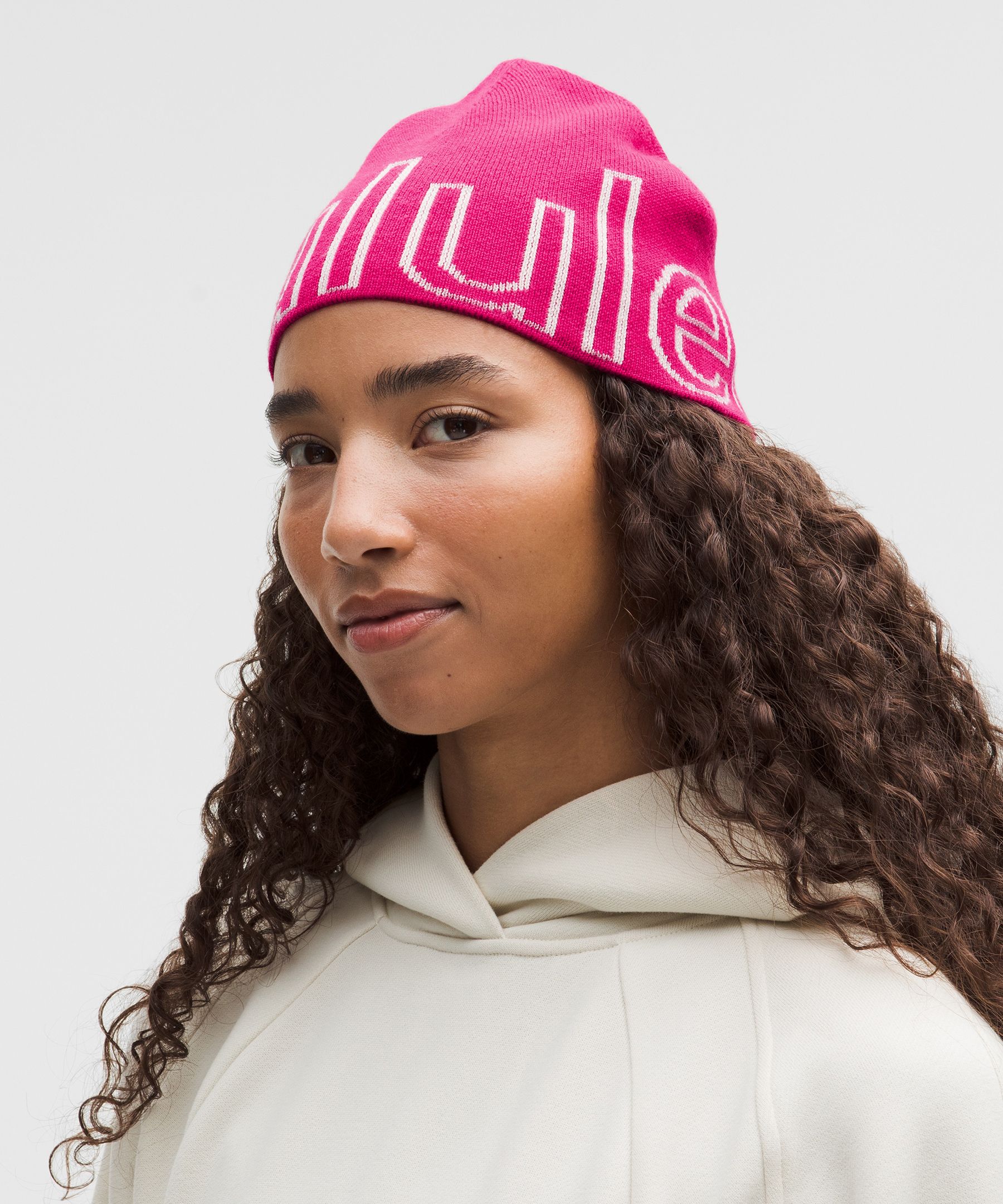 Lululemon Wordmark Merino Wool Skull Beanie