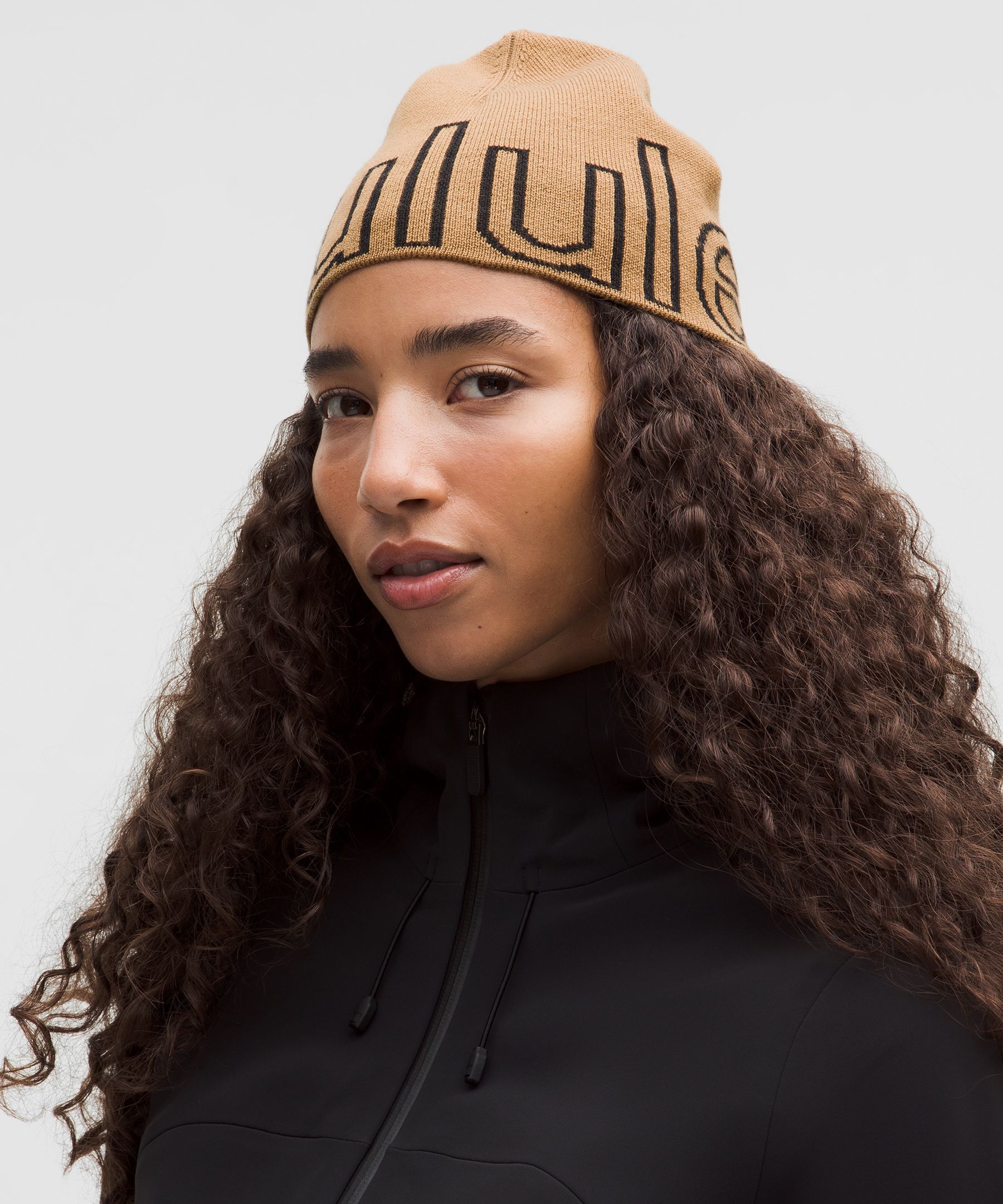 Lululemon Wordmark Merino Wool Skull Beanie