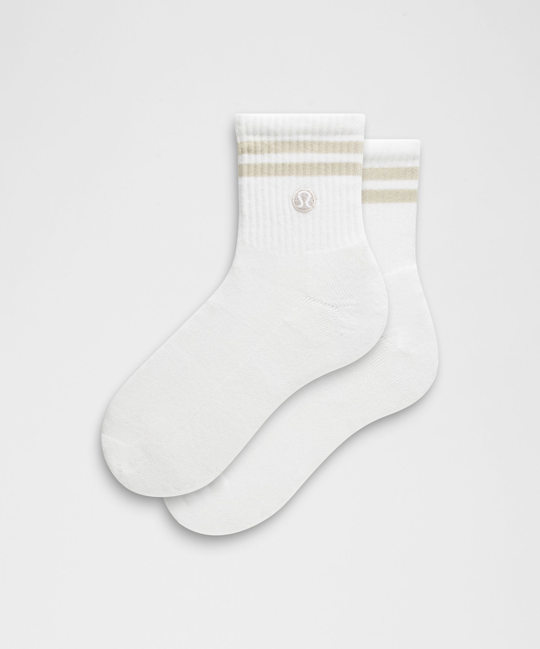 Unisex Daily Essential Quarter Socks *Stripe