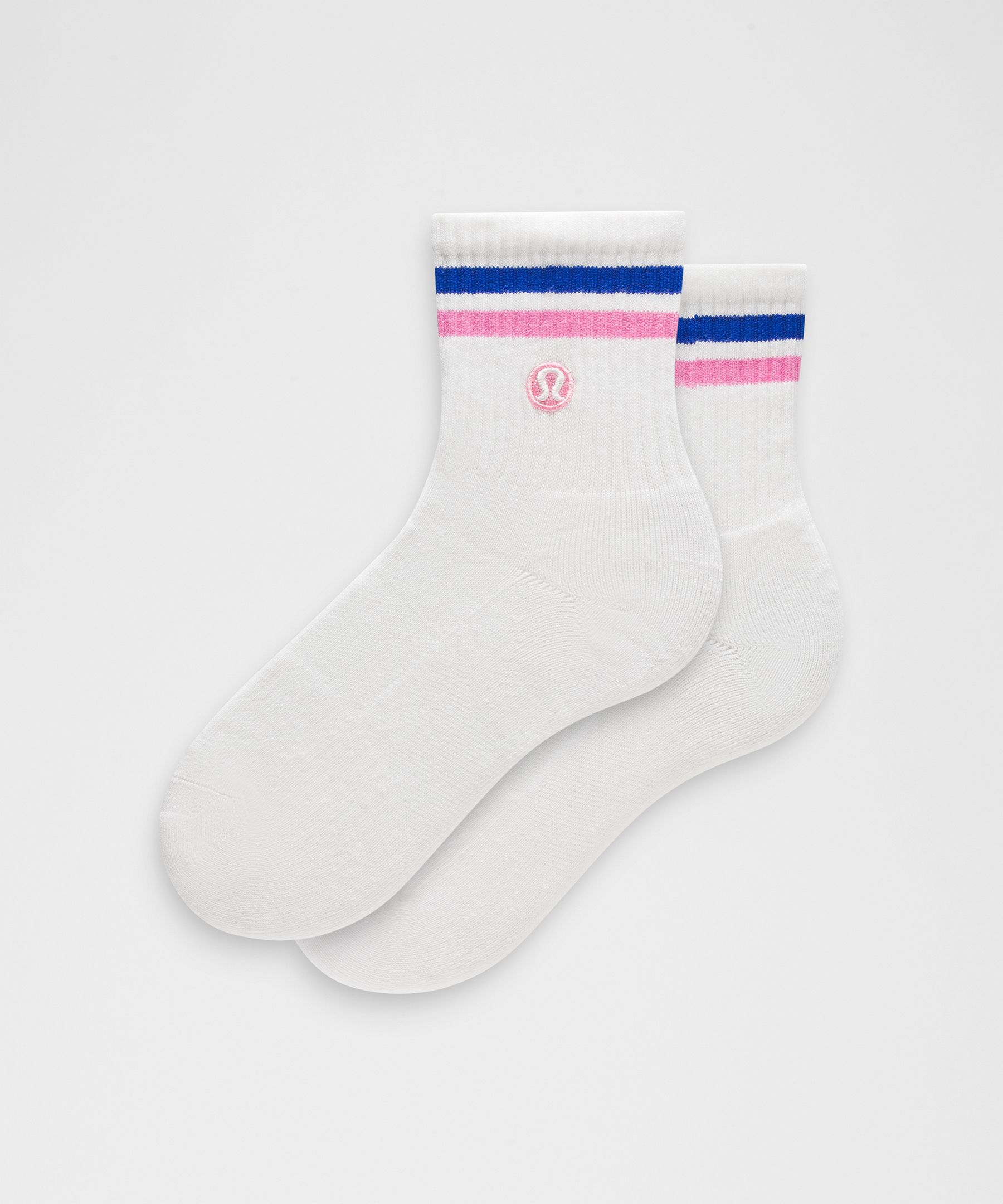 Unisex Daily Essential Quarter Socks *Stripe