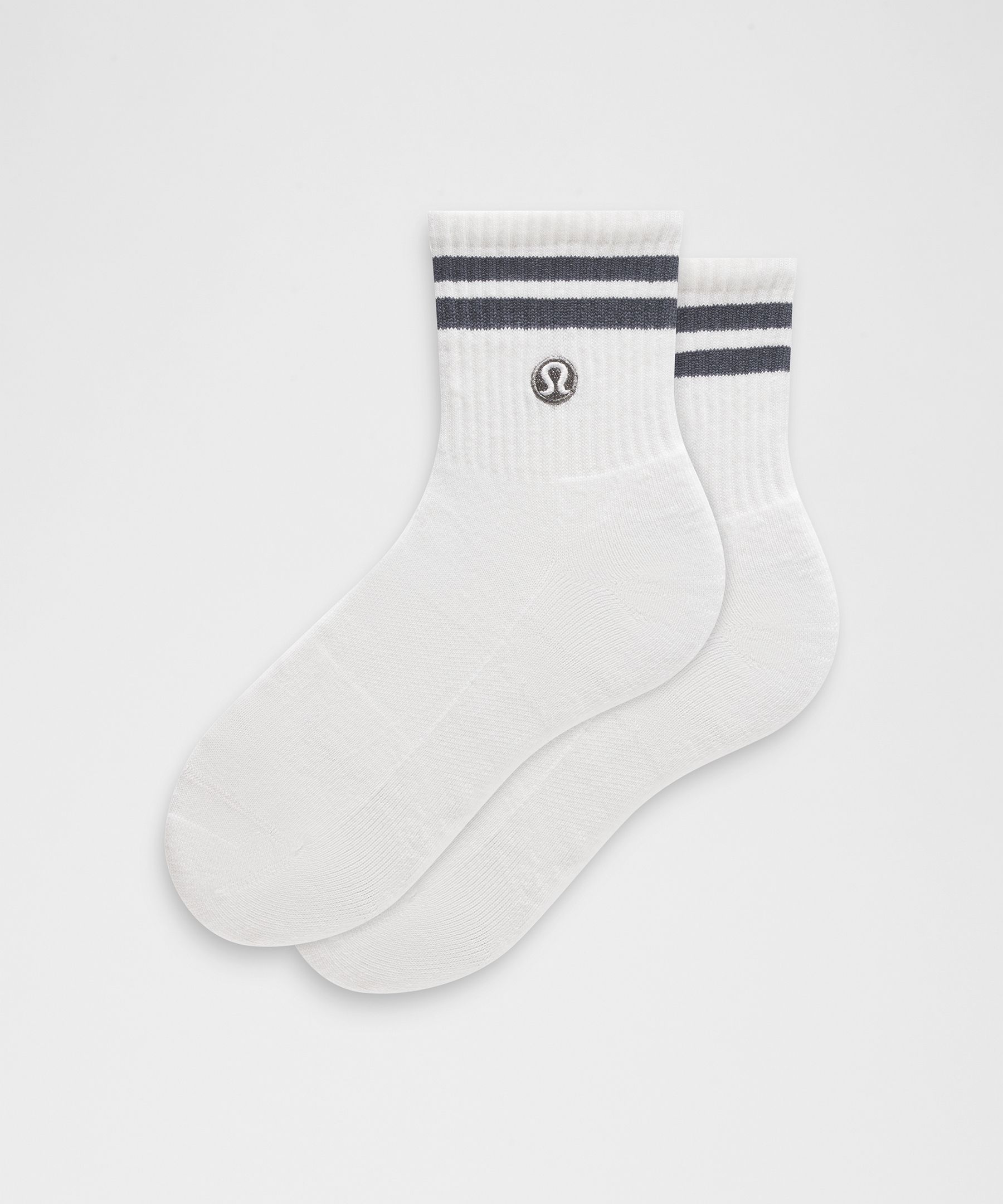 Unisex Daily Essential Quarter Socks *Stripe