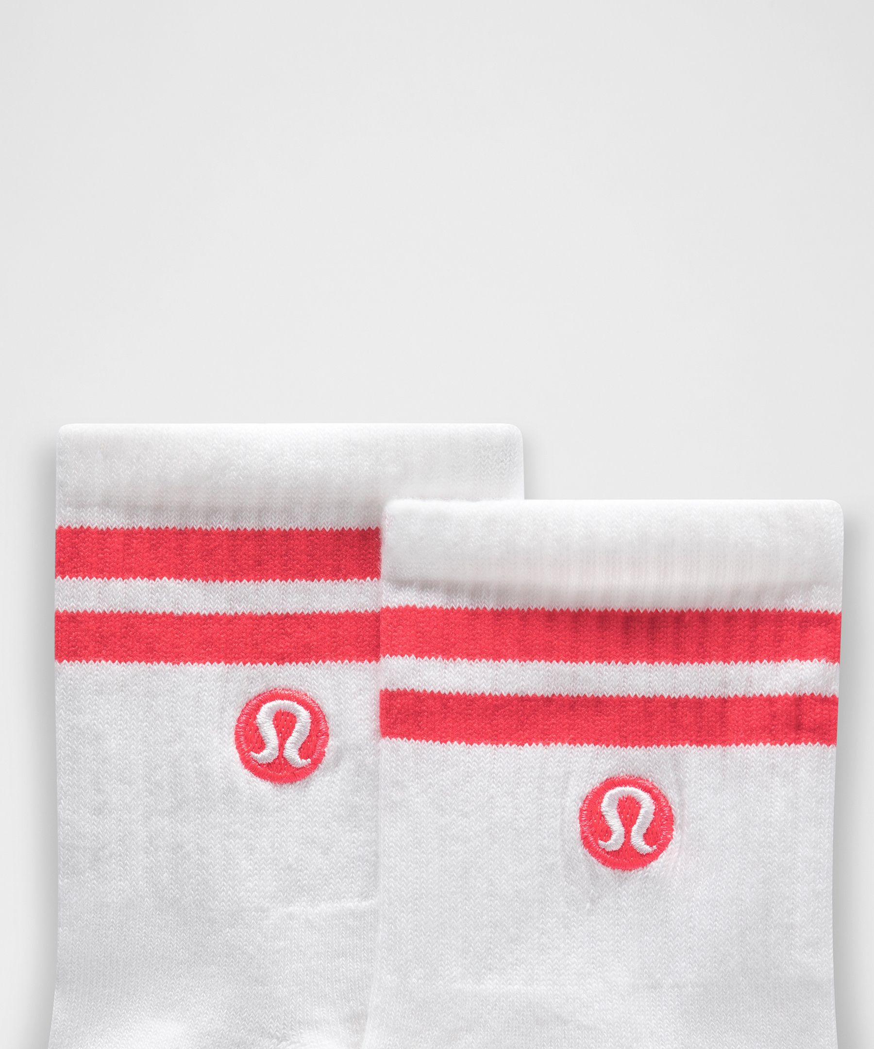Unisex Daily Essential Quarter Socks 3 Pack *Stripe