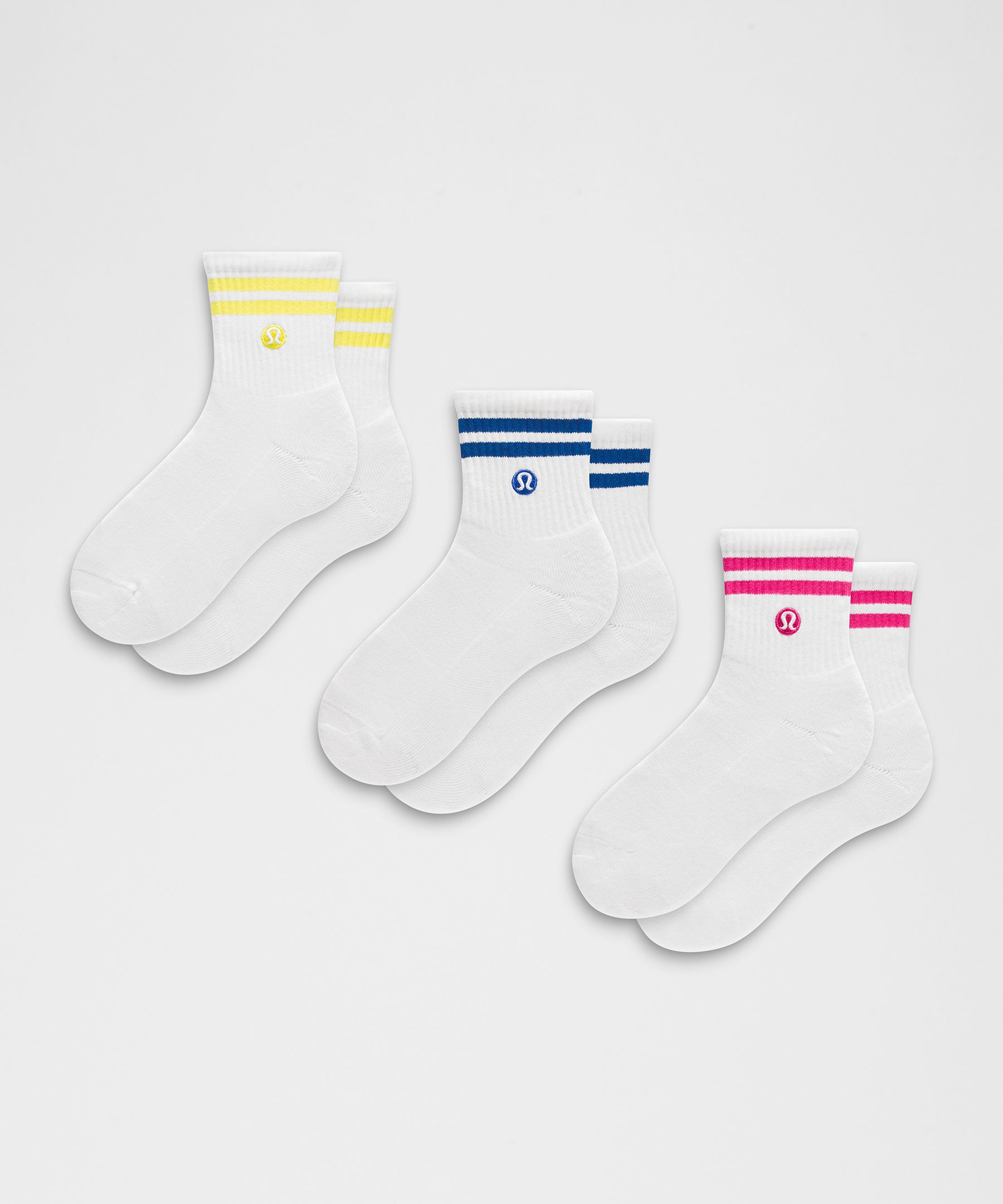 Unisex Daily Essential Quarter Socks 3 Pack