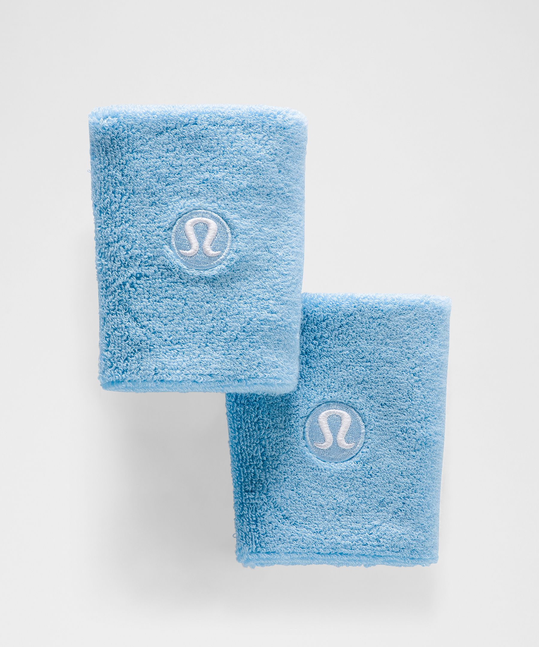 Poignets en coton Terry &agrave; poils longs *Lot de 2