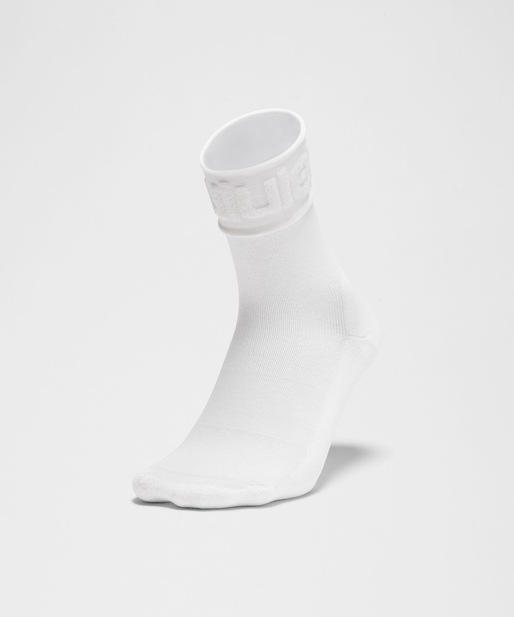 Unisex Fold-Over Terry Quarter Socks