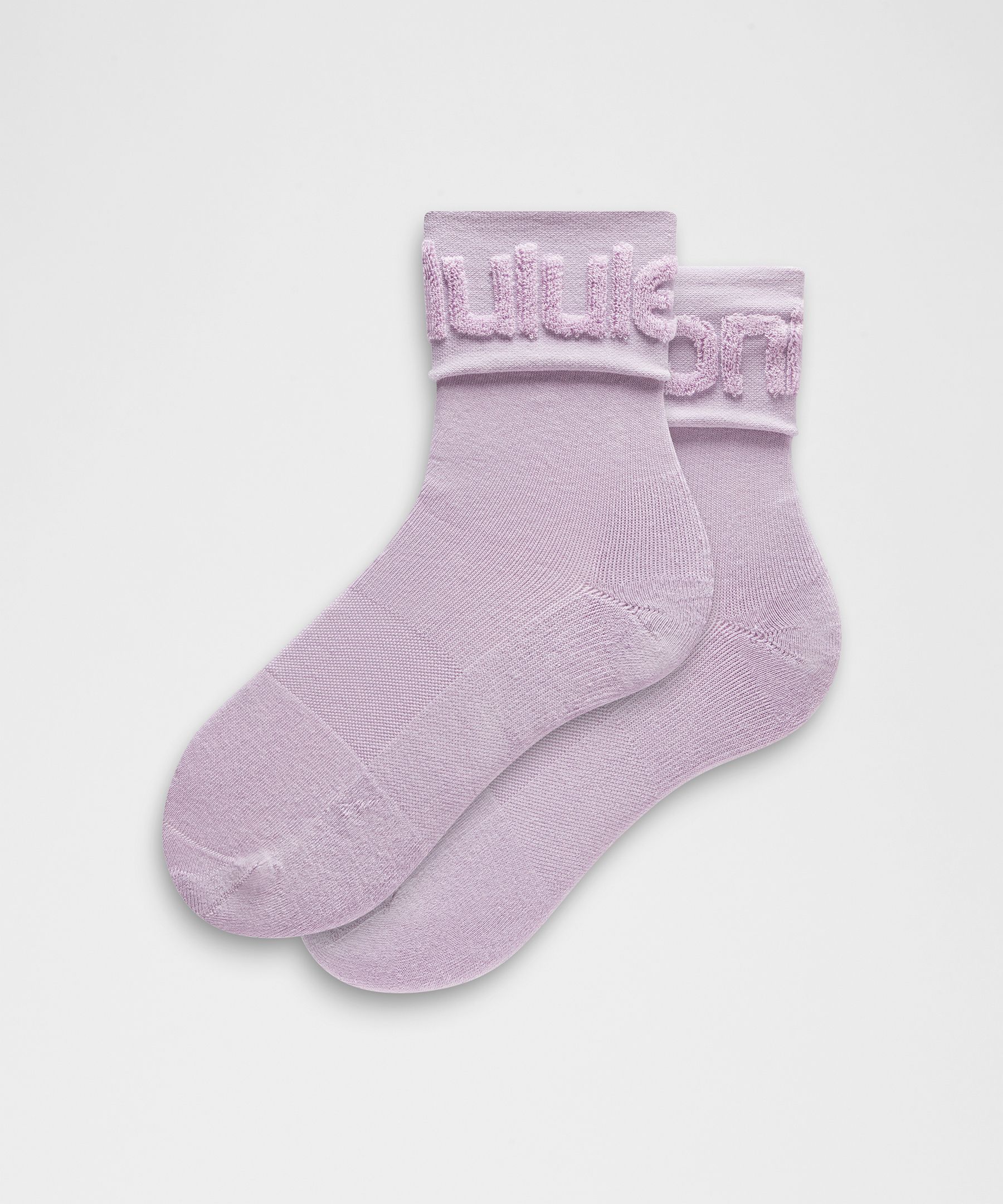 Unisex Fold-Over Terry Quarter Socks - image 3