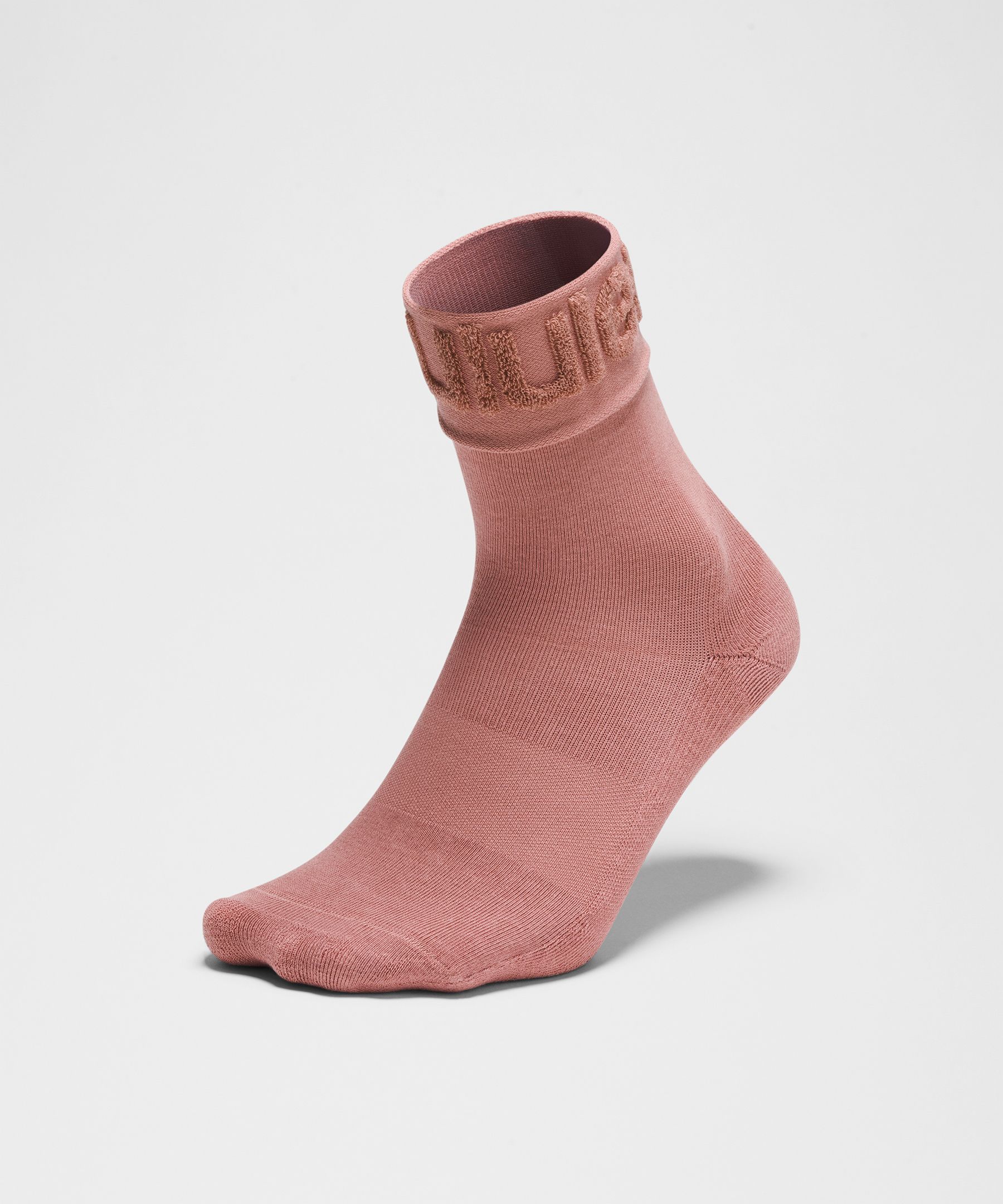 Unisex Fold-Over Terry Quarter Socks
