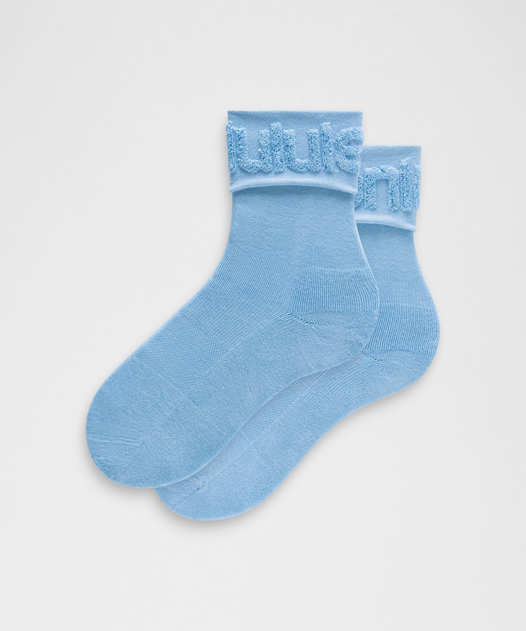 Unisex Fold-Over Terry Quarter Socks