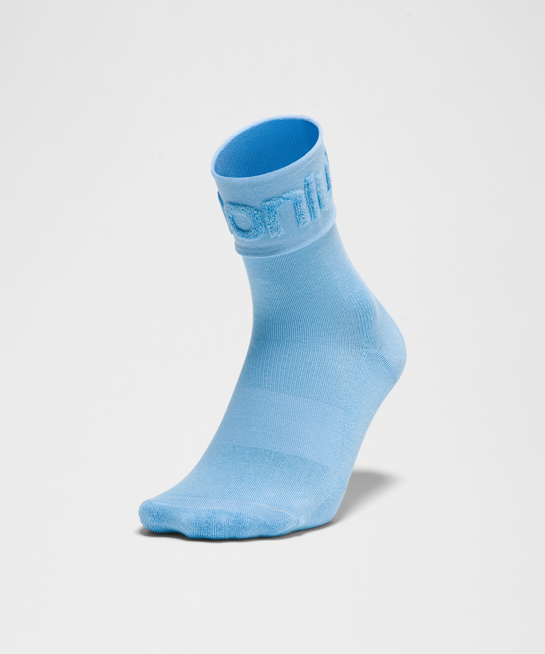 Unisex Fold-Over Terry Quarter Socks