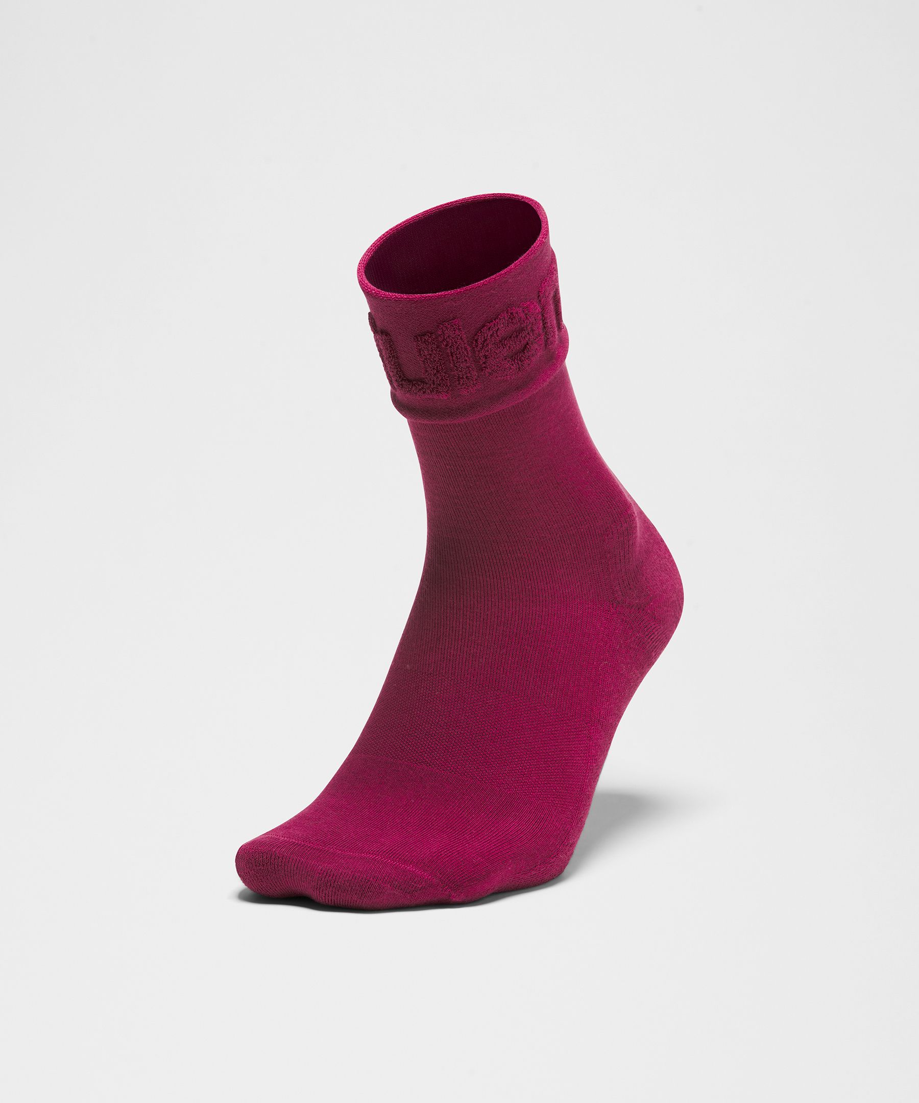 Unisex Fold-Over Terry Quarter Socks
