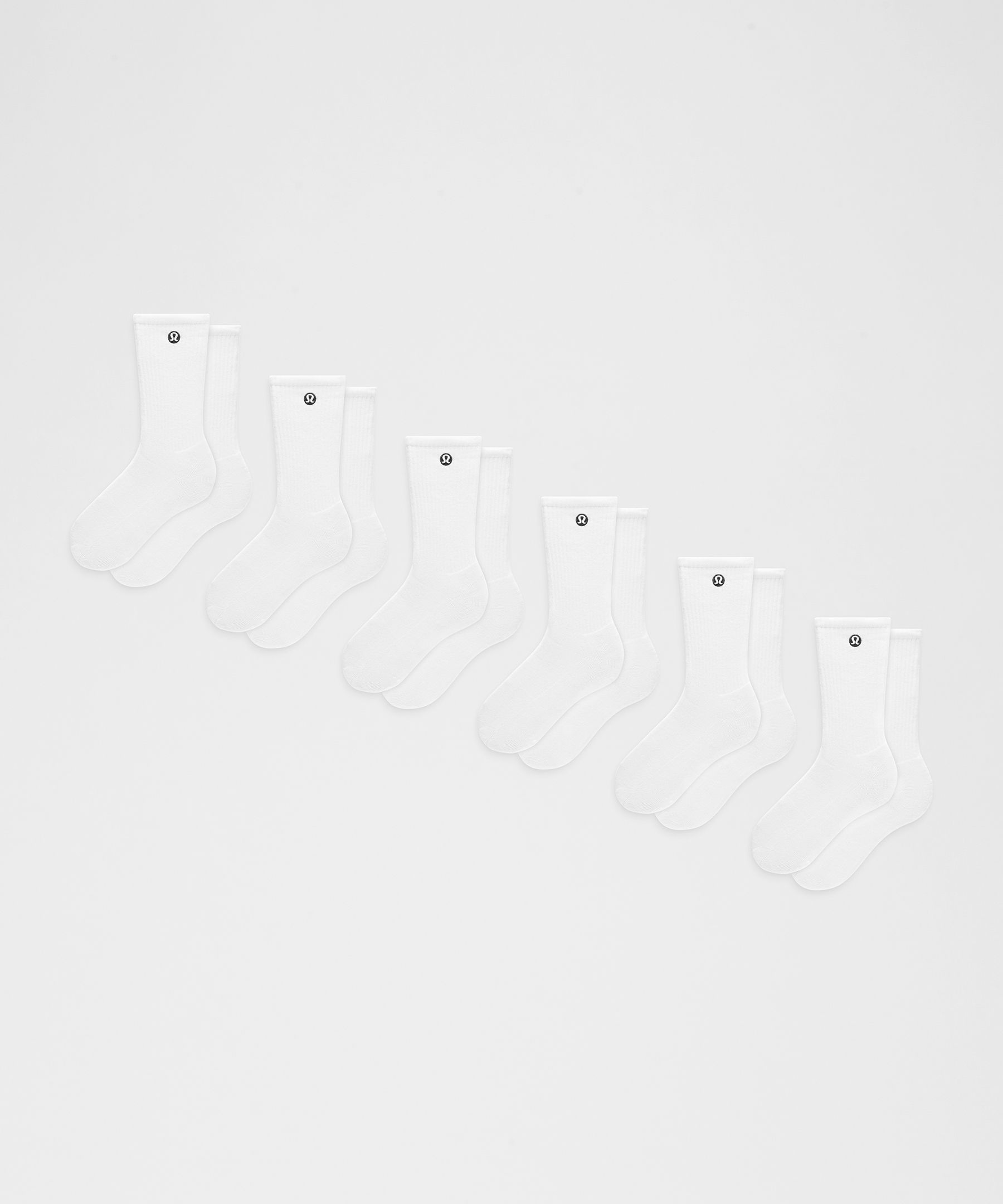 Unisex Daily Essential Crew Socks *6 Pack - image 2