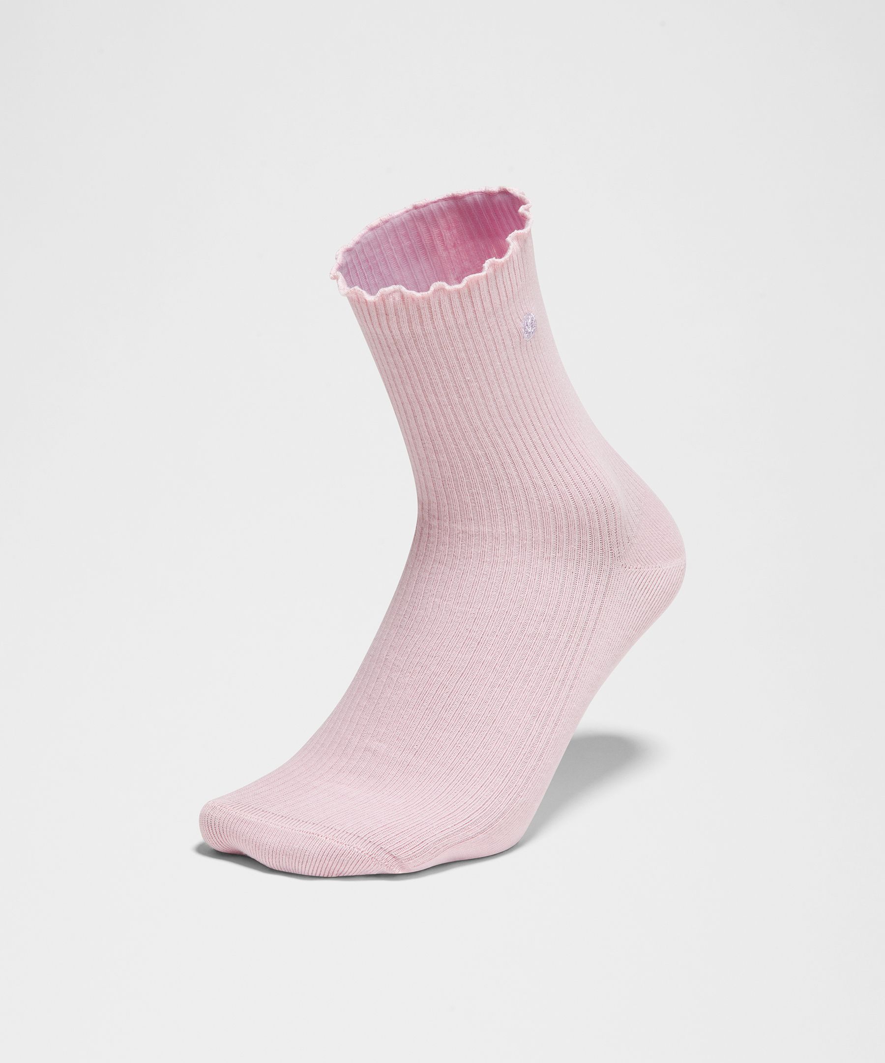 Unisex Lettuce Edge Quarter Socks