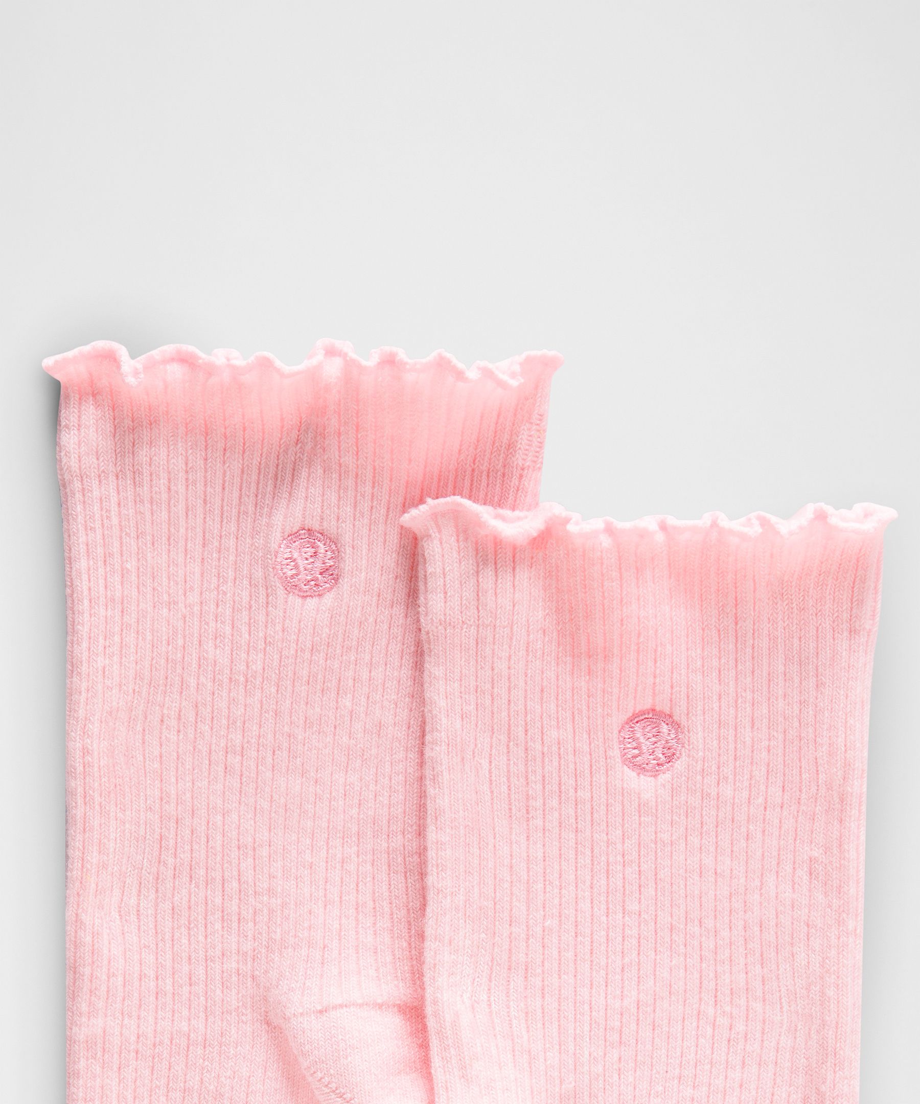 Unisex Lettuce Edge Quarter Socks