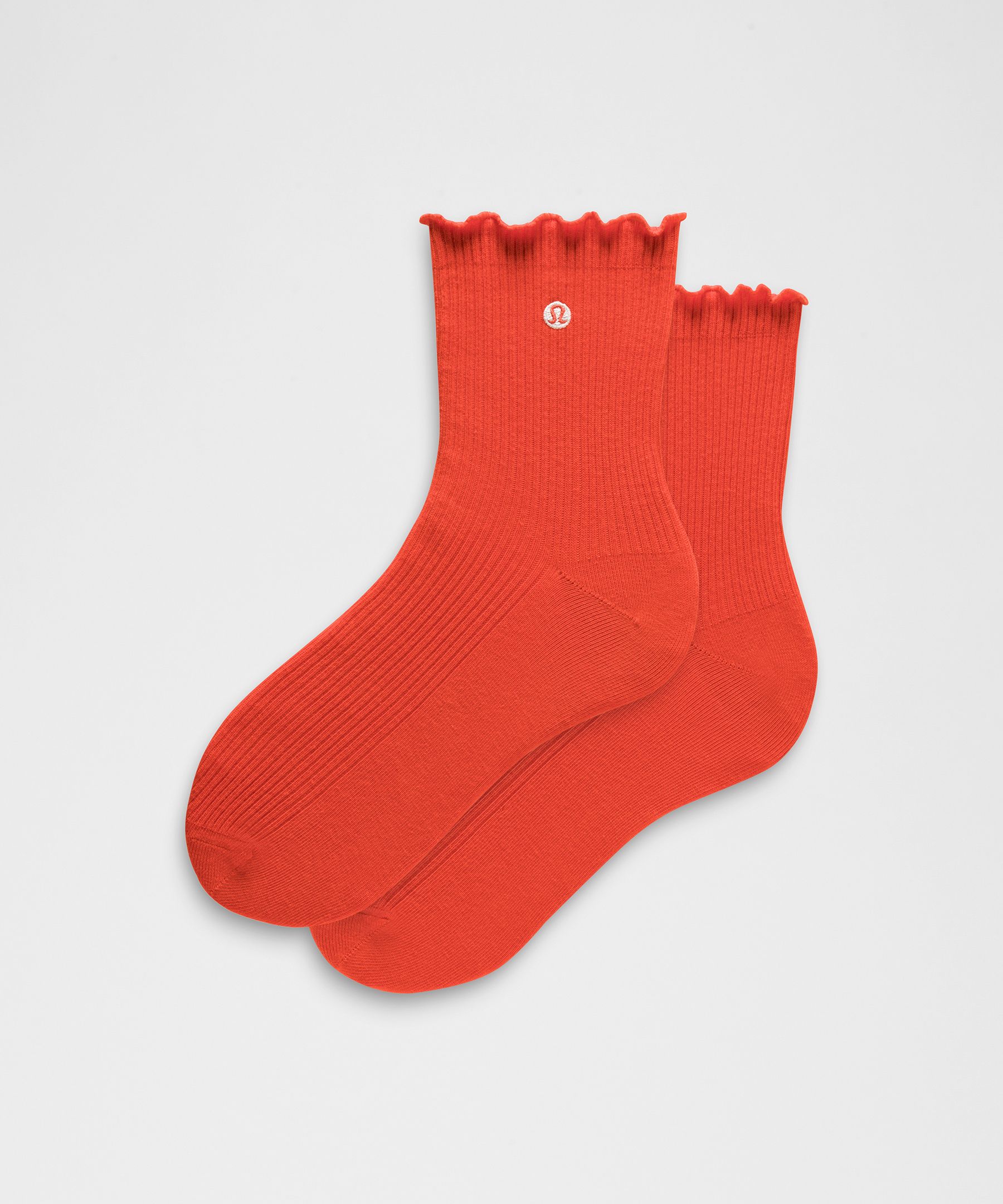 Lululemon Unisex Lettuce Edge Quarter Socks INTERNATIONAL SHIPPING