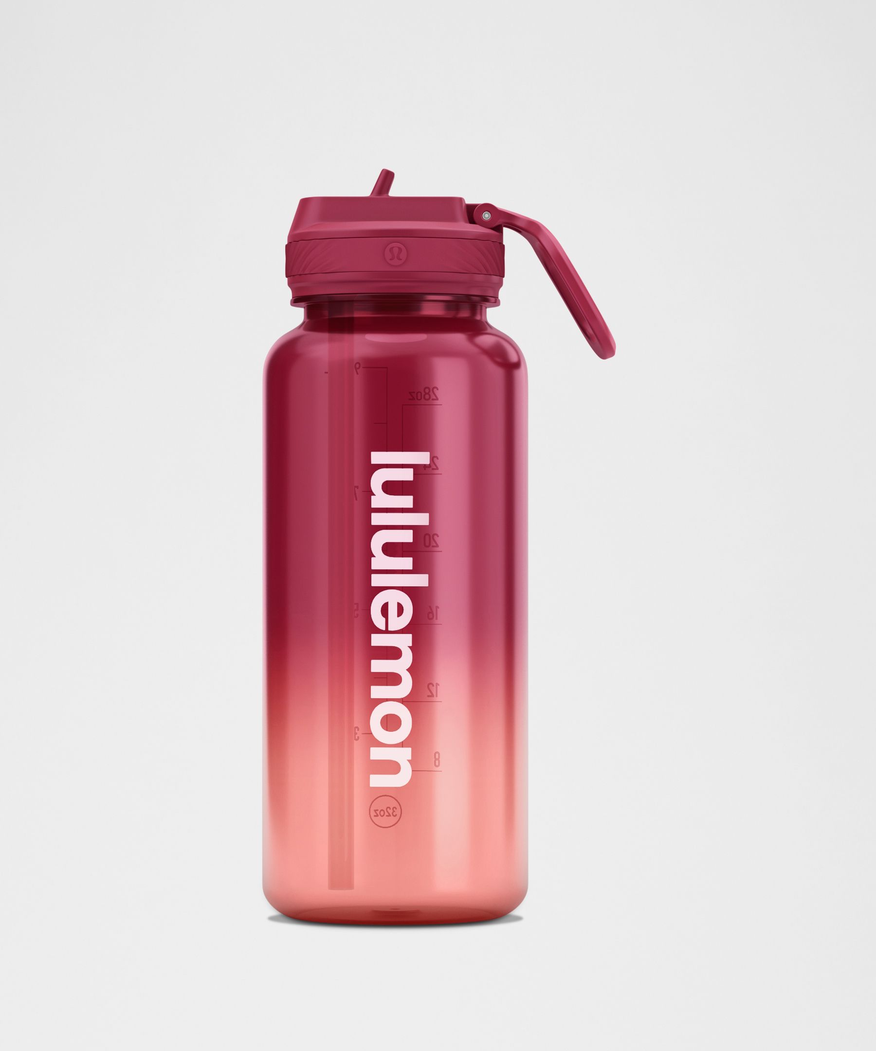 Lululemon Back To Life Clear Bottle 32oz Straw Lid