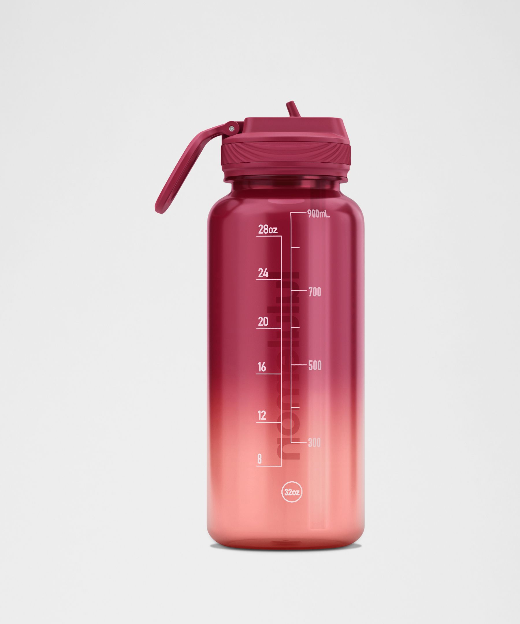 Back To Life Clear Bottle 32oz Straw Lid