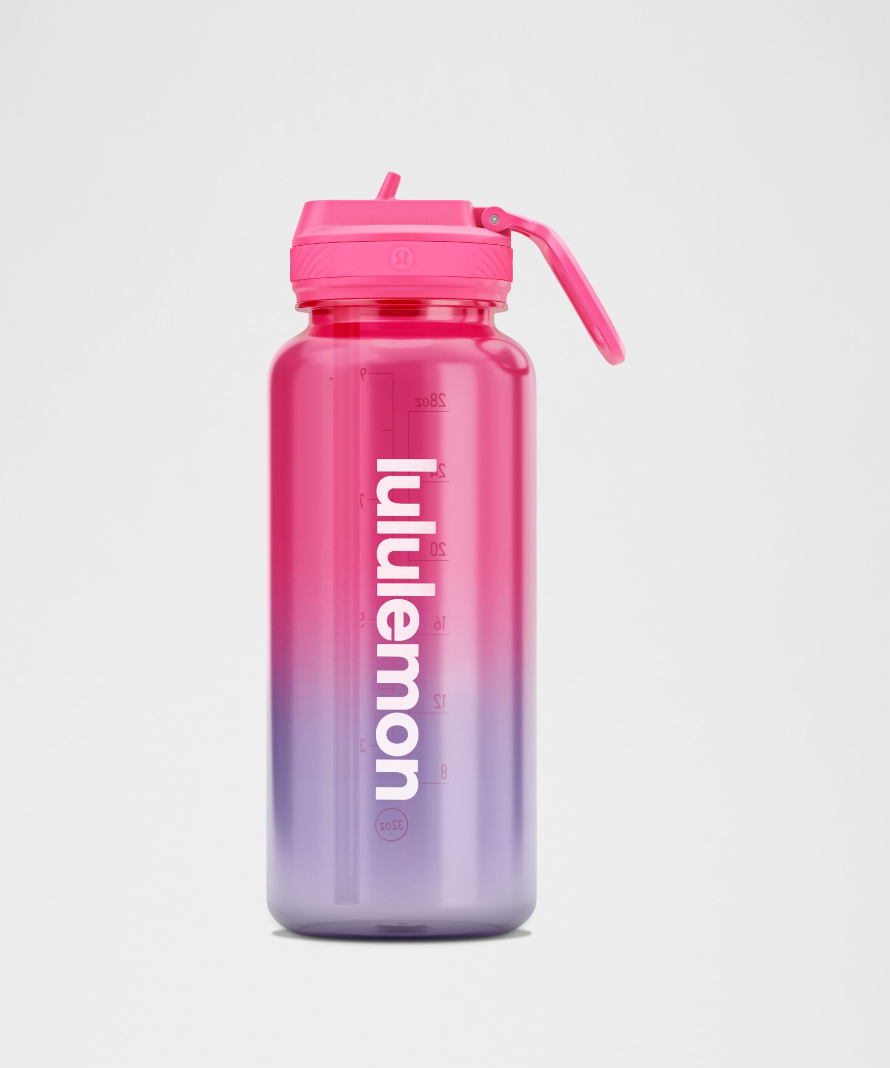 Lululemon Back To Life Clear Bottle 32oz Straw Lid