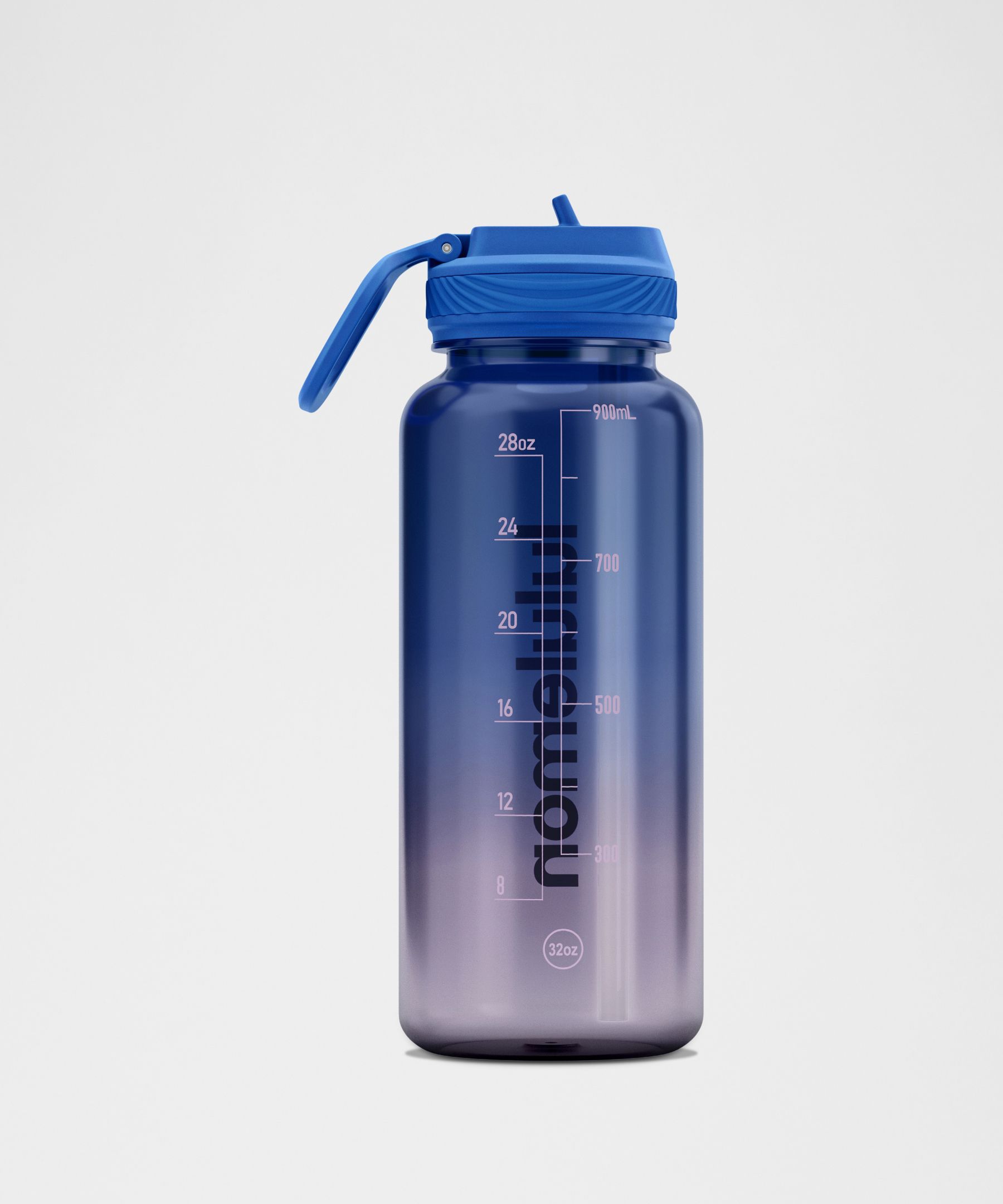 Back To Life Clear Bottle 32oz Straw Lid