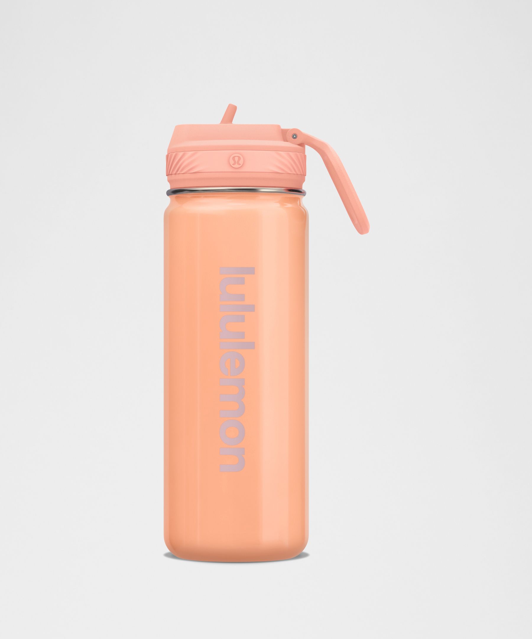 Botella deportiva Back to Life con tapa y pajita, 530&nbsp;ml *Brillante