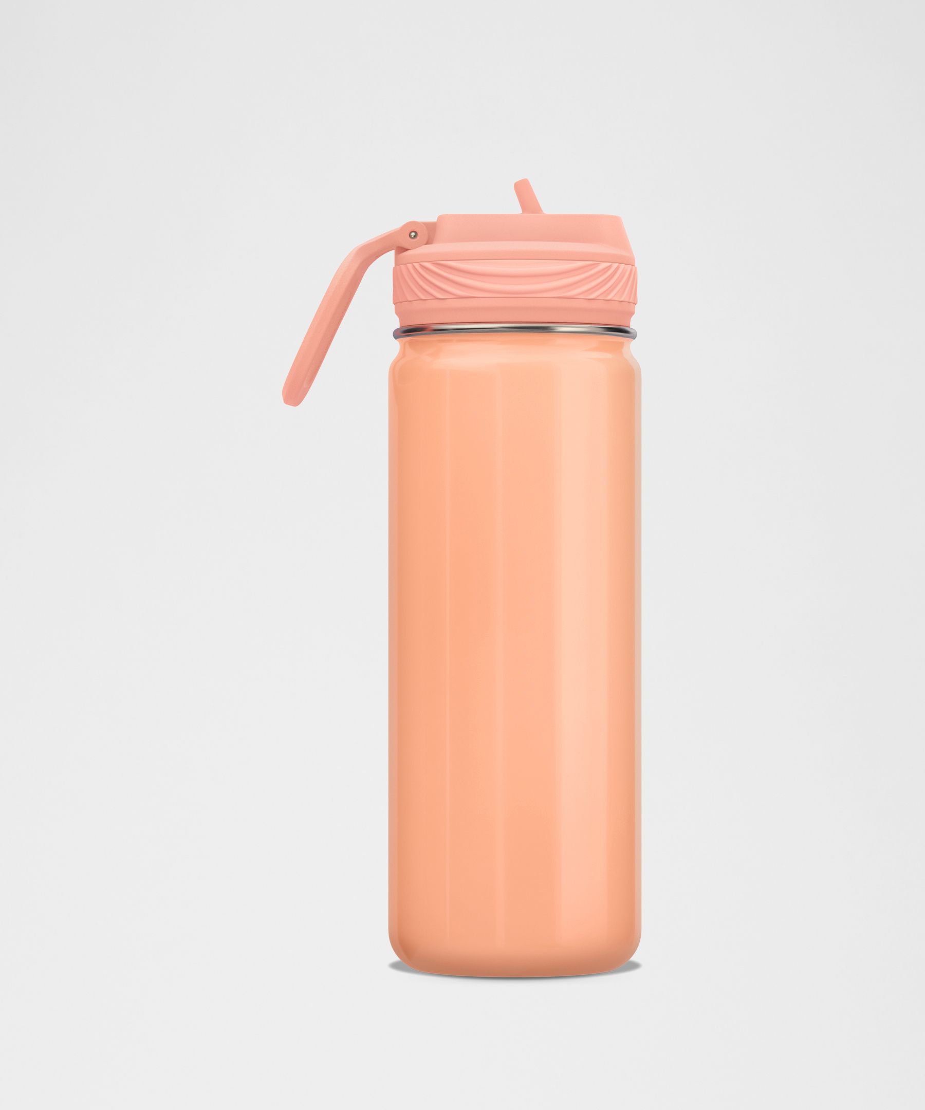 Botella deportiva Back to Life con tapa y pajita, 530&nbsp;ml *Brillante