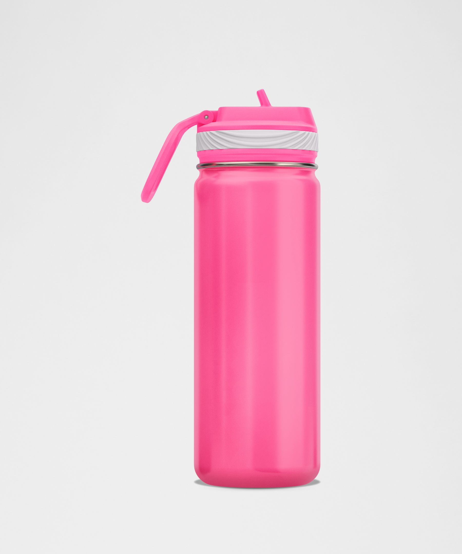 Botella deportiva Back to Life con tapa y pajita, 530&nbsp;ml *Brillante